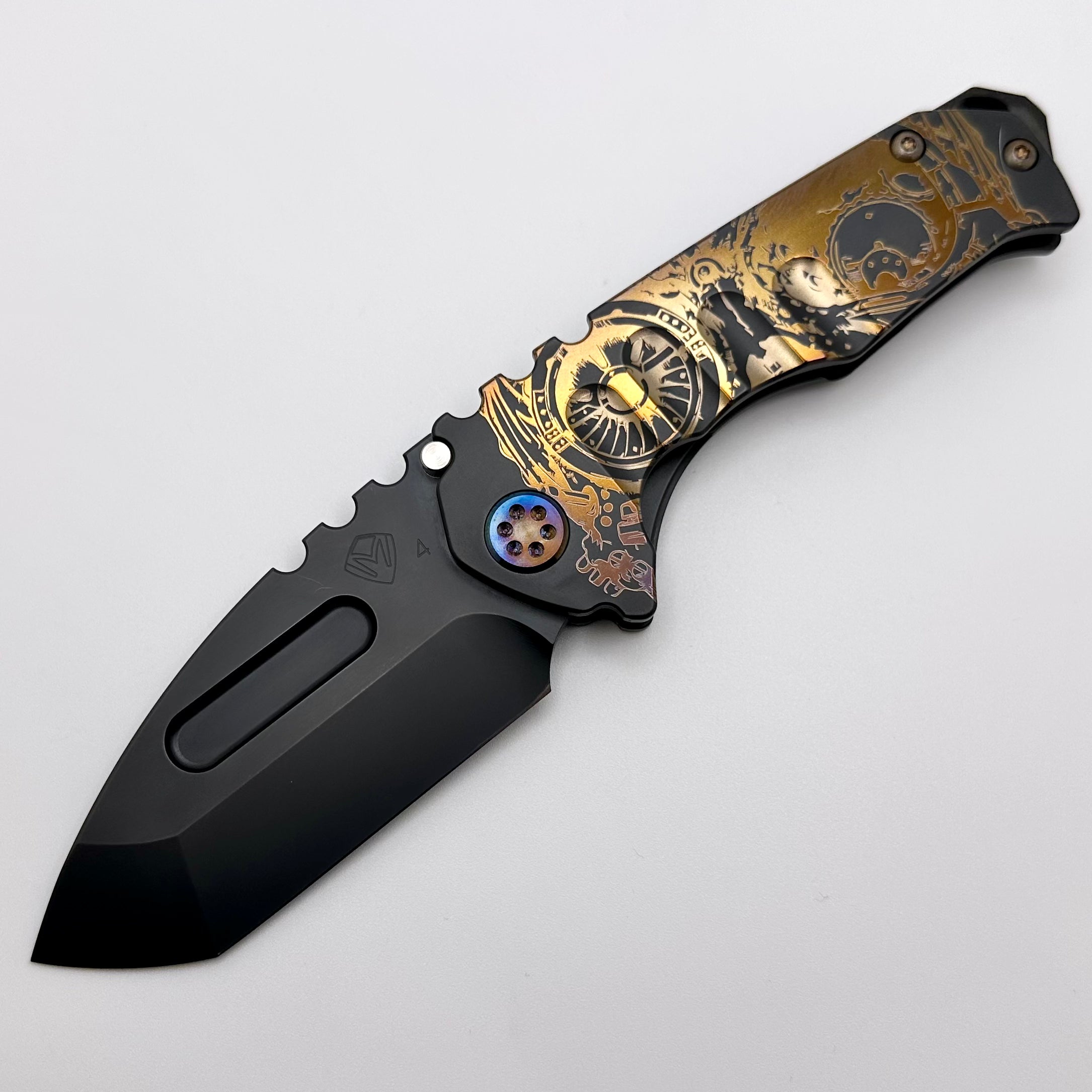 Medford Praetorian Genesis Tanto - Premium Steampunk Design with Flamed Hardware & PVD Coating