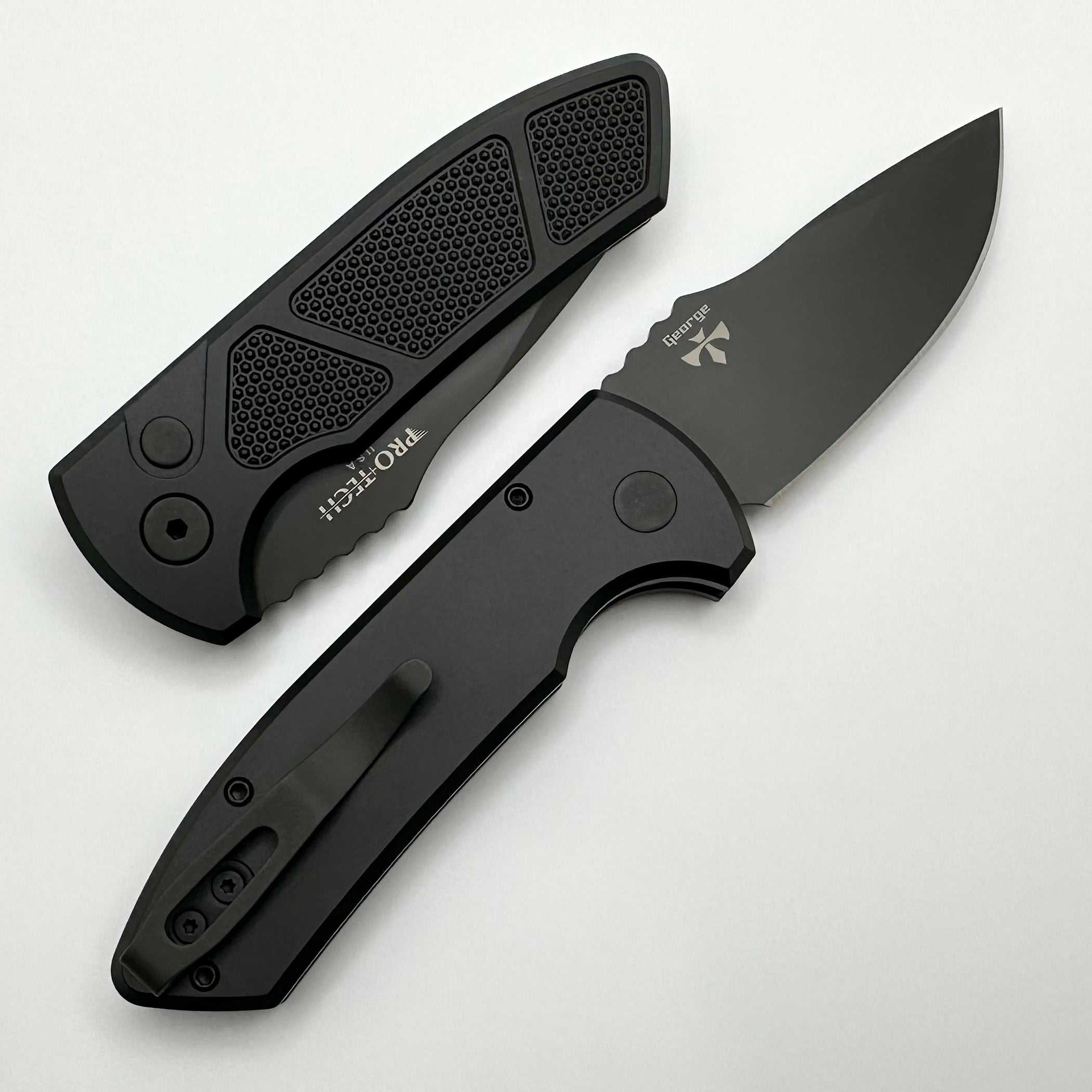 Pro-Tech SBR Short Bladed Rockeye - Premium Knurled Aluminum Handle & S35VN Blade