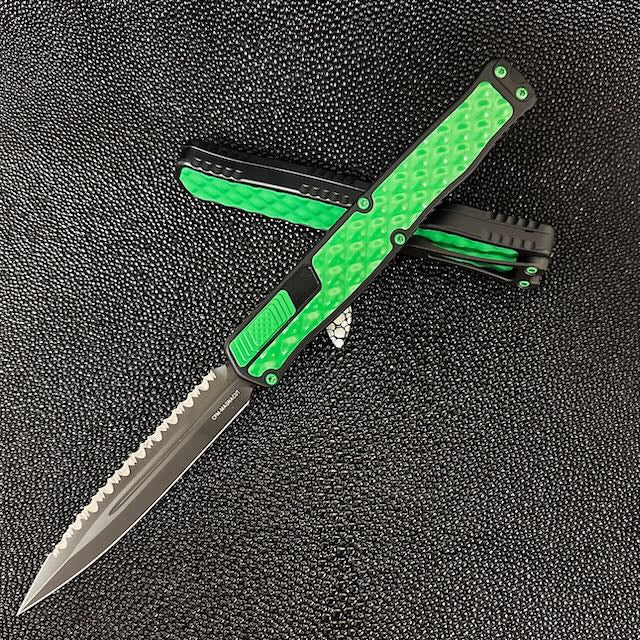 Heretic Knives Cleric II 2 - Ultimate Tactical Folding Knife with Toxic Green Bubble Inlay & DLC Coating