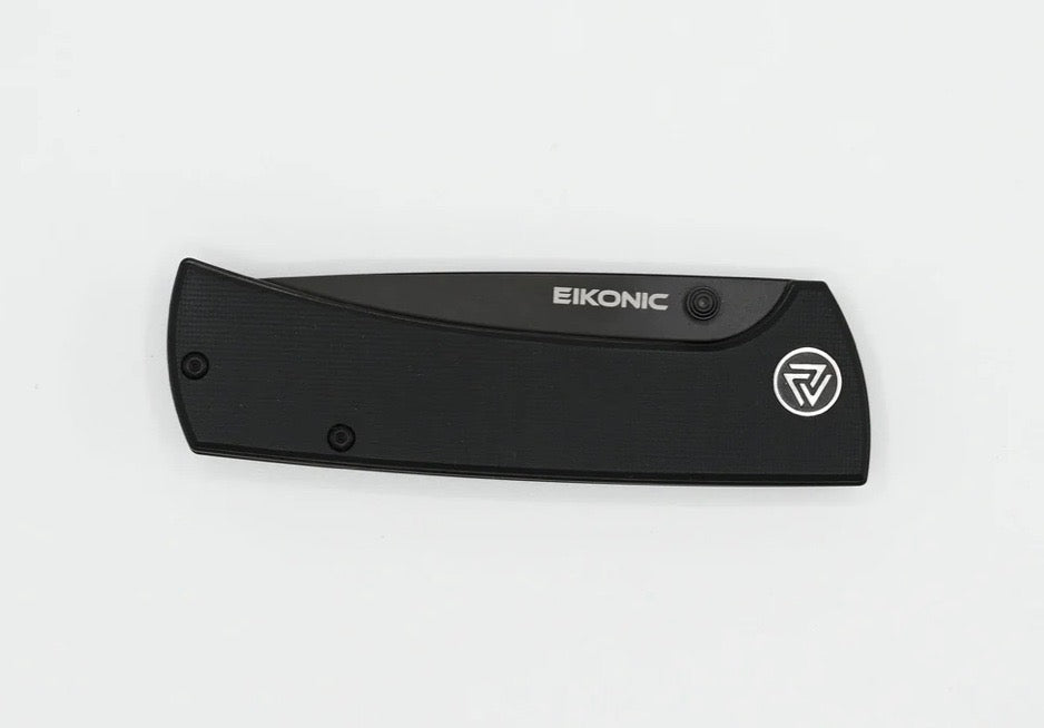 Eikonic RCK9 Night Black G-10 Serrated D2 Knife - Ultimate Everyday Carry