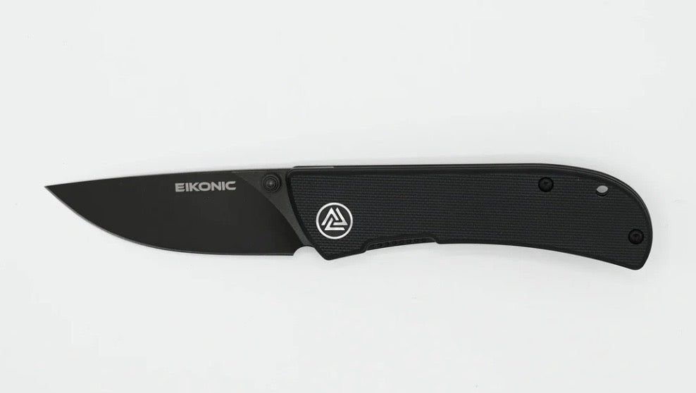 Eikonic Fairwind Night Black G-10 & D2 Steel Folding Knife - Ultimate Everyday Carry