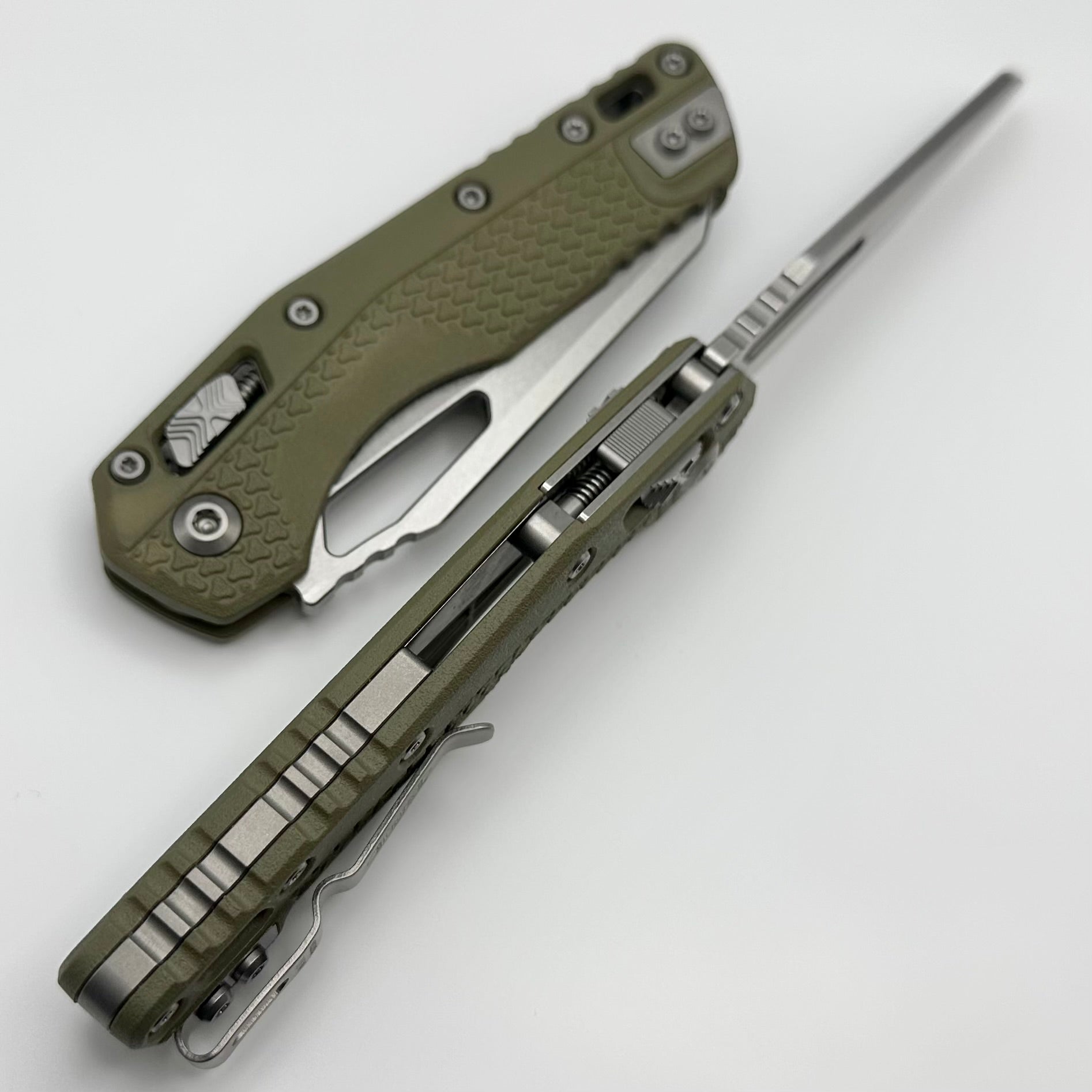 Premium Microtech MSI RAM LOK Folding Knife - OD Green Polymer & M390MK Steel