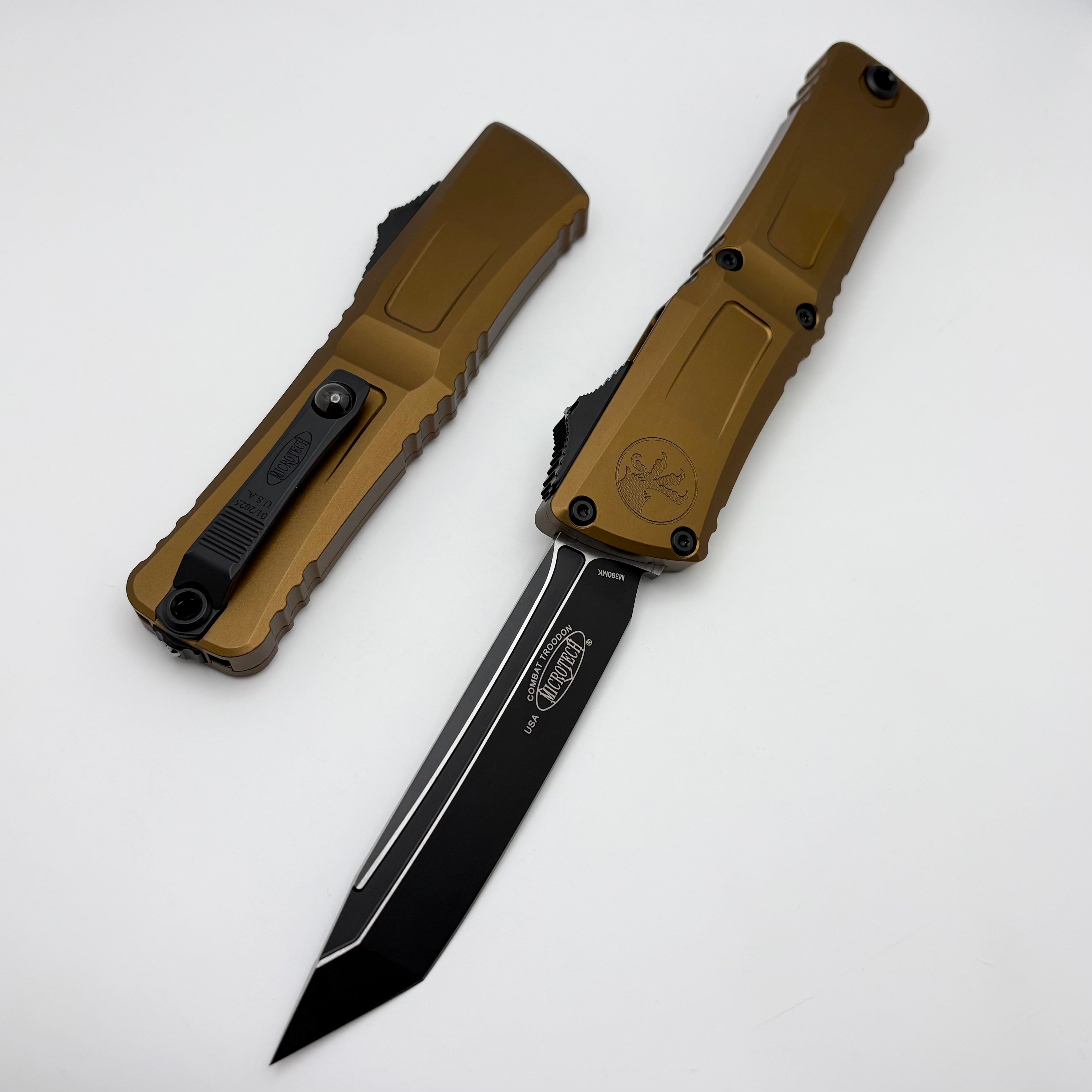 Microtech Ultimate Combat Troodon Gen III Tactical Tanto - Premium Tan Handle