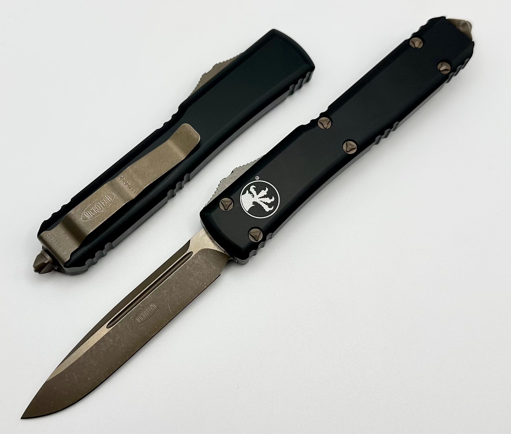 Premium Microtech Ultratech Bronze Apocalyptic OTF Knife - Ultimate Tactical Tool