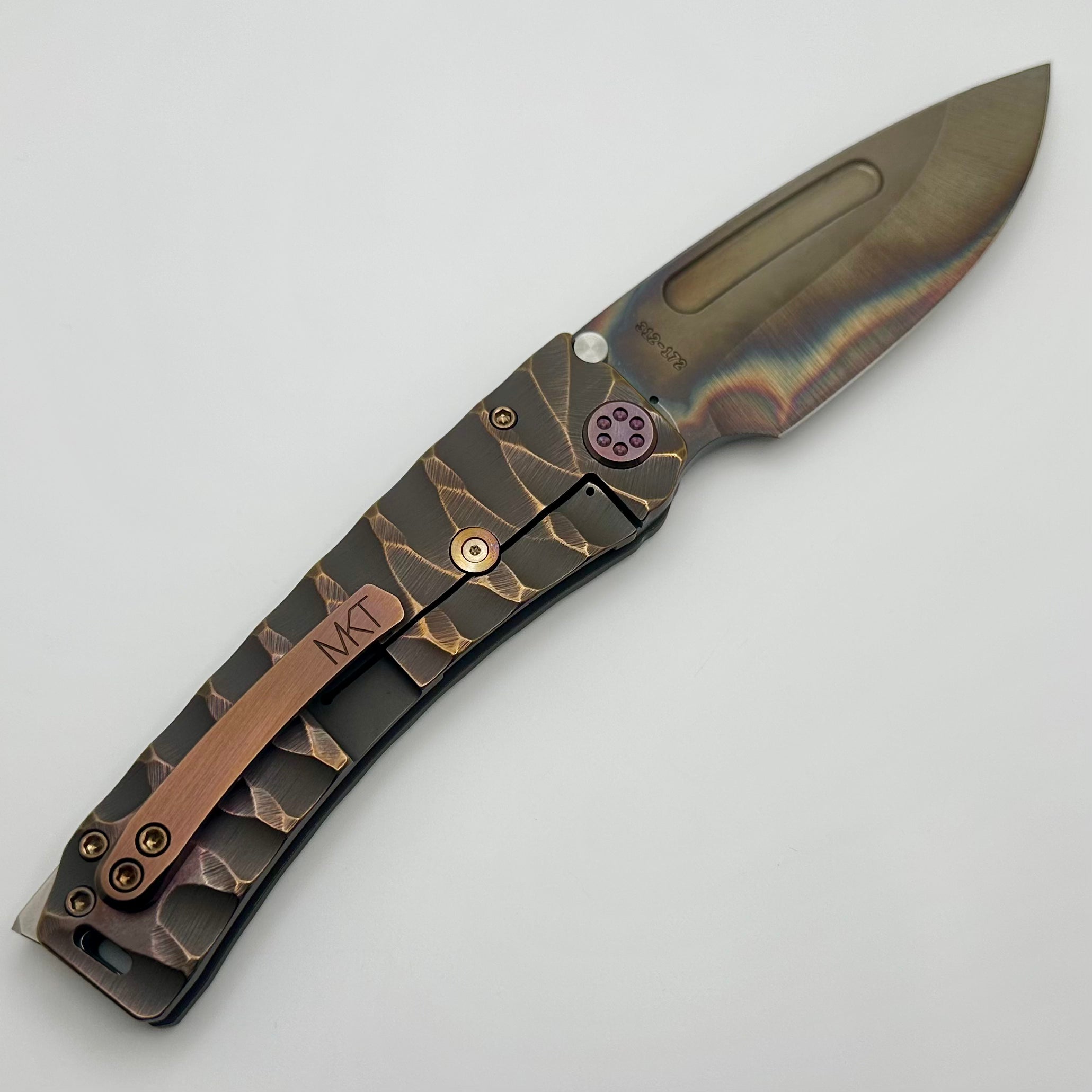 Medford Marauder H Copper Rose Predator Knife - Premium S45VN Blade & Copper Rose Hardware