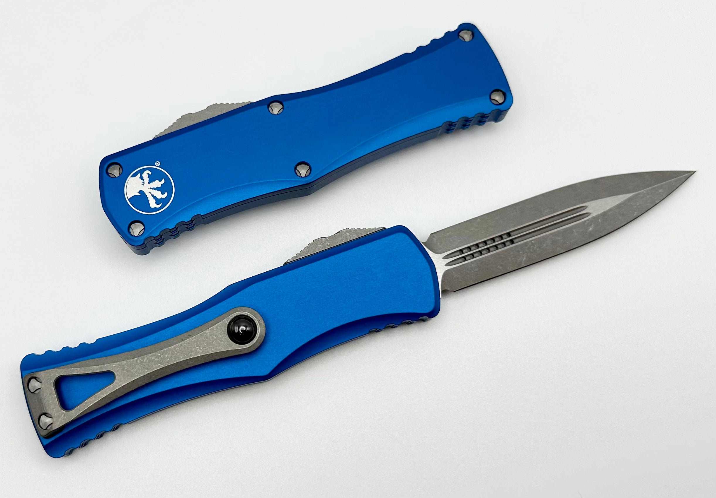 Microtech Hera Blue Double Edge Apocalyptic Knife - Premium M390 Steel