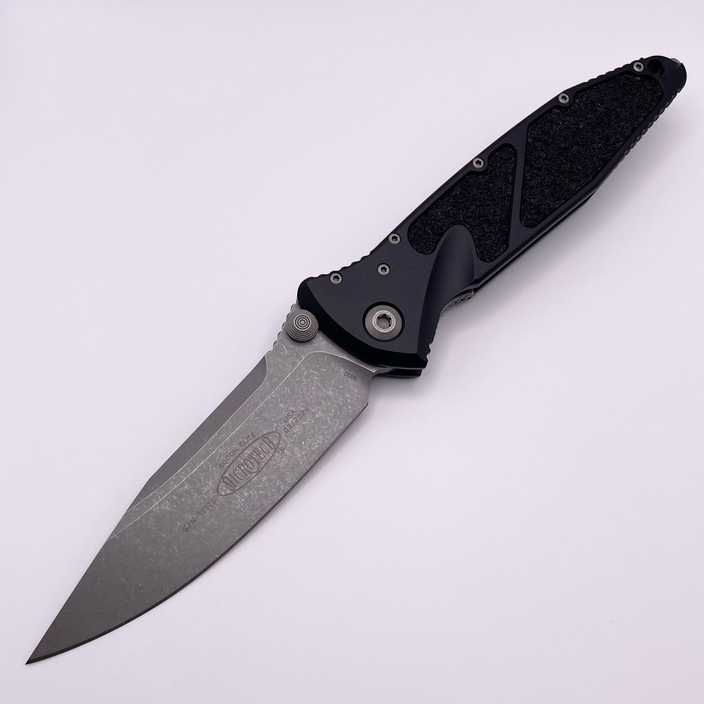 Premium Microtech Socom Elite Apocalyptic Tactical Knife - Pre-Owned Black Edition