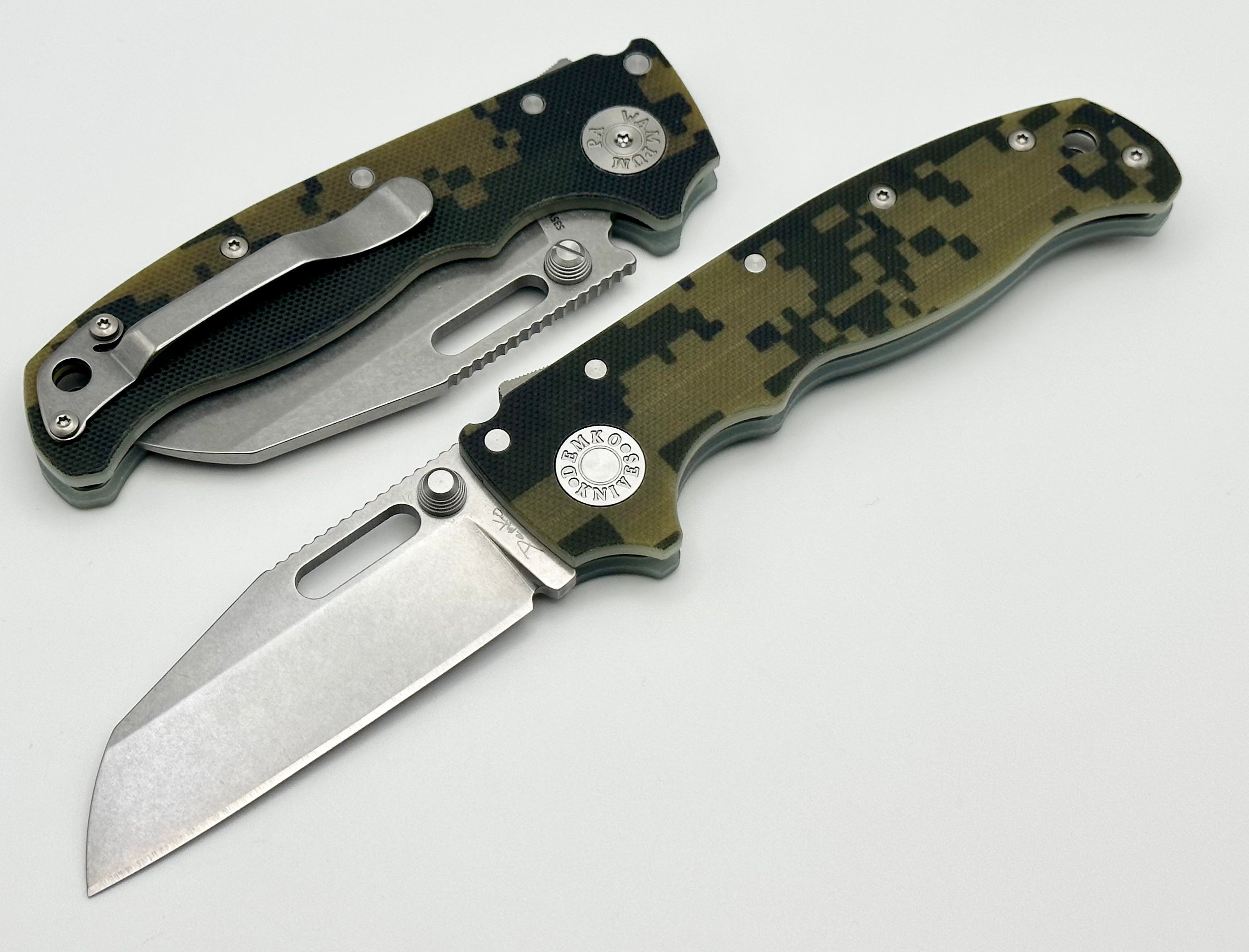 Demko AD20.5 Premium S35VN Shark Lock Knife with Digi Camo G-10 Handle