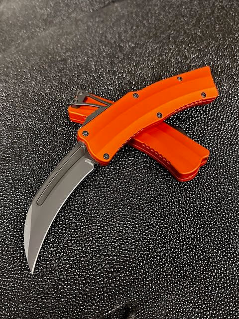 Heretic ROC DLC Premium Knife with Orange Handle - Ultimate Everyday Carry