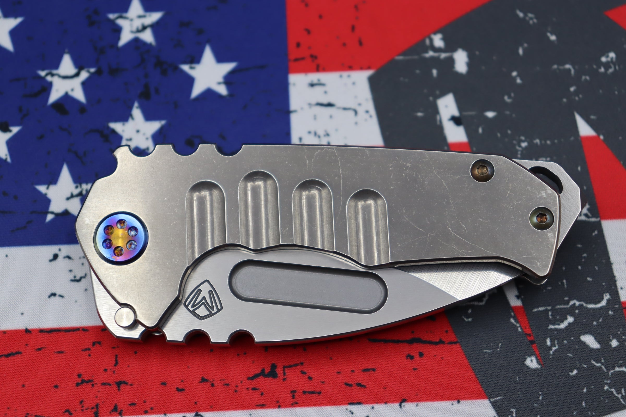 Medford Praetorian Genesis T S35VN Tactical Folding Knife - Premium Flamed Hardware & Tumbled Finish