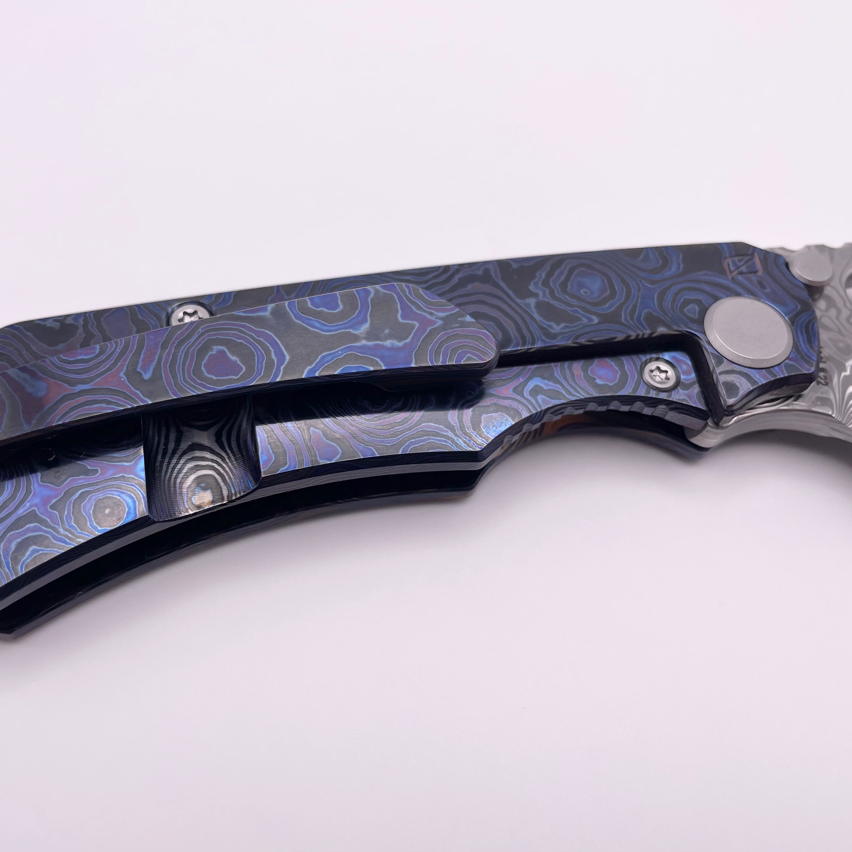 Premium BLEMISH Custom Knife Factory Rotten Design Evo 4.0 | Zircuti Handles & Damasteel Blade