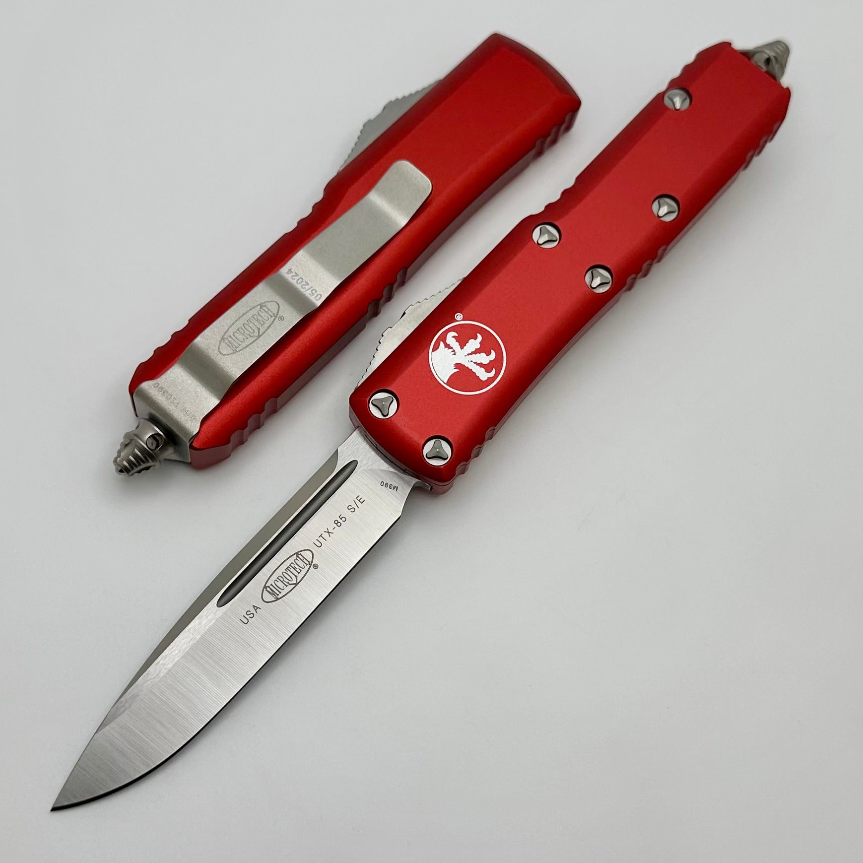 Microtech UTX-85 S/E Satin Standard & Red 231-4RD - Premium Everyday Carry Knife