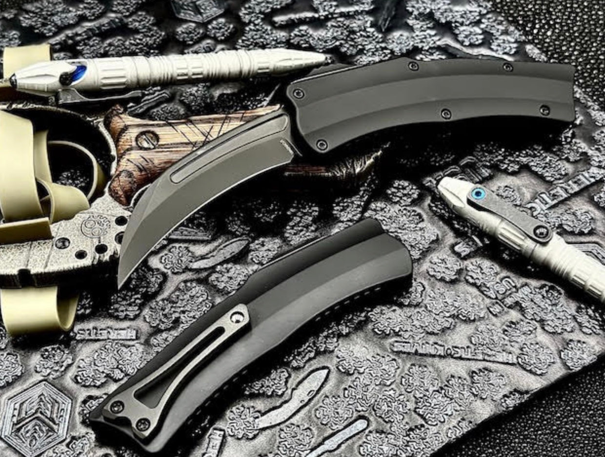 Heretic ROC DLC Black Tactical Knife - Premium MagnaCut Blade