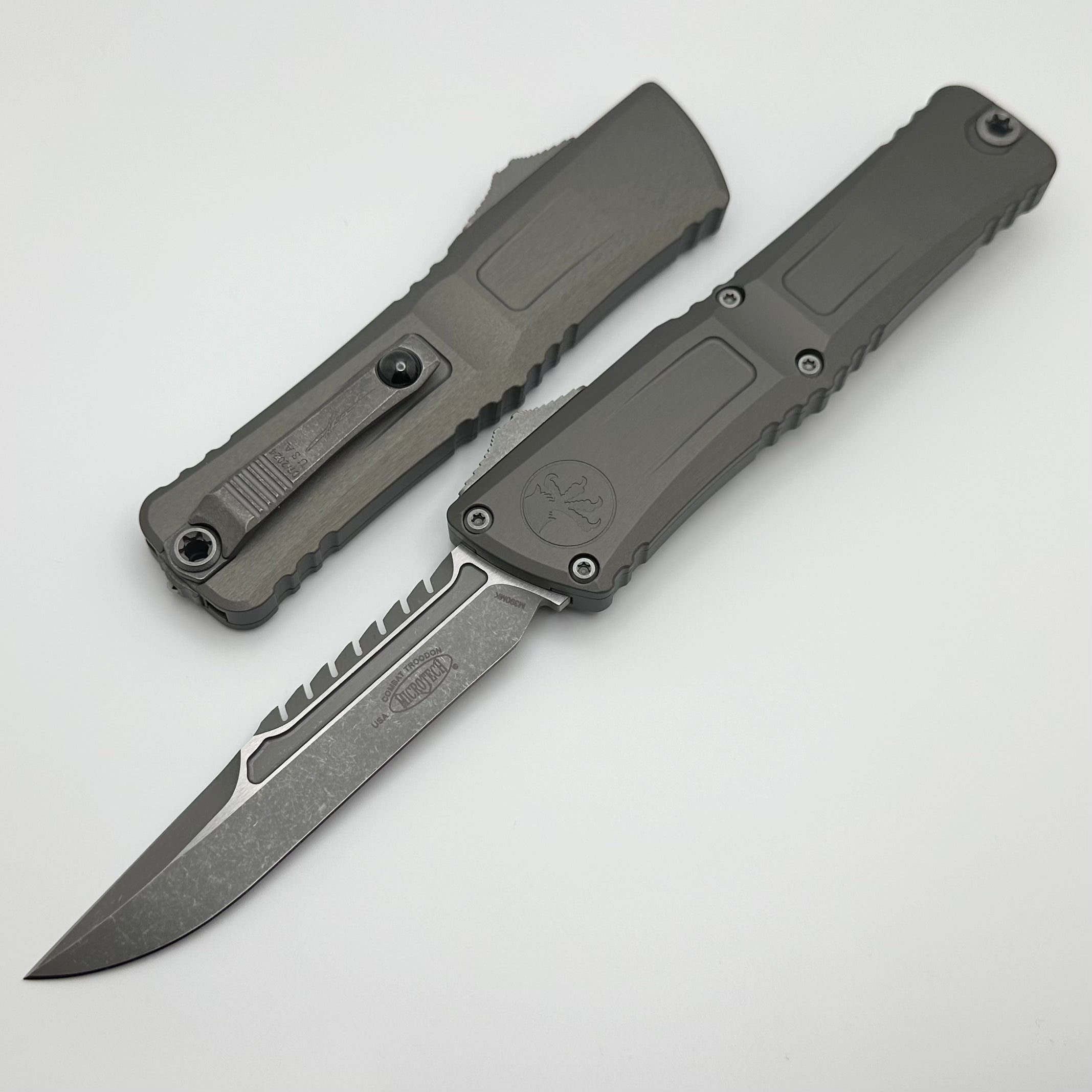 Microtech Ultimate Combat Troodon Gen III - Apocalyptic Clear Signature Series
