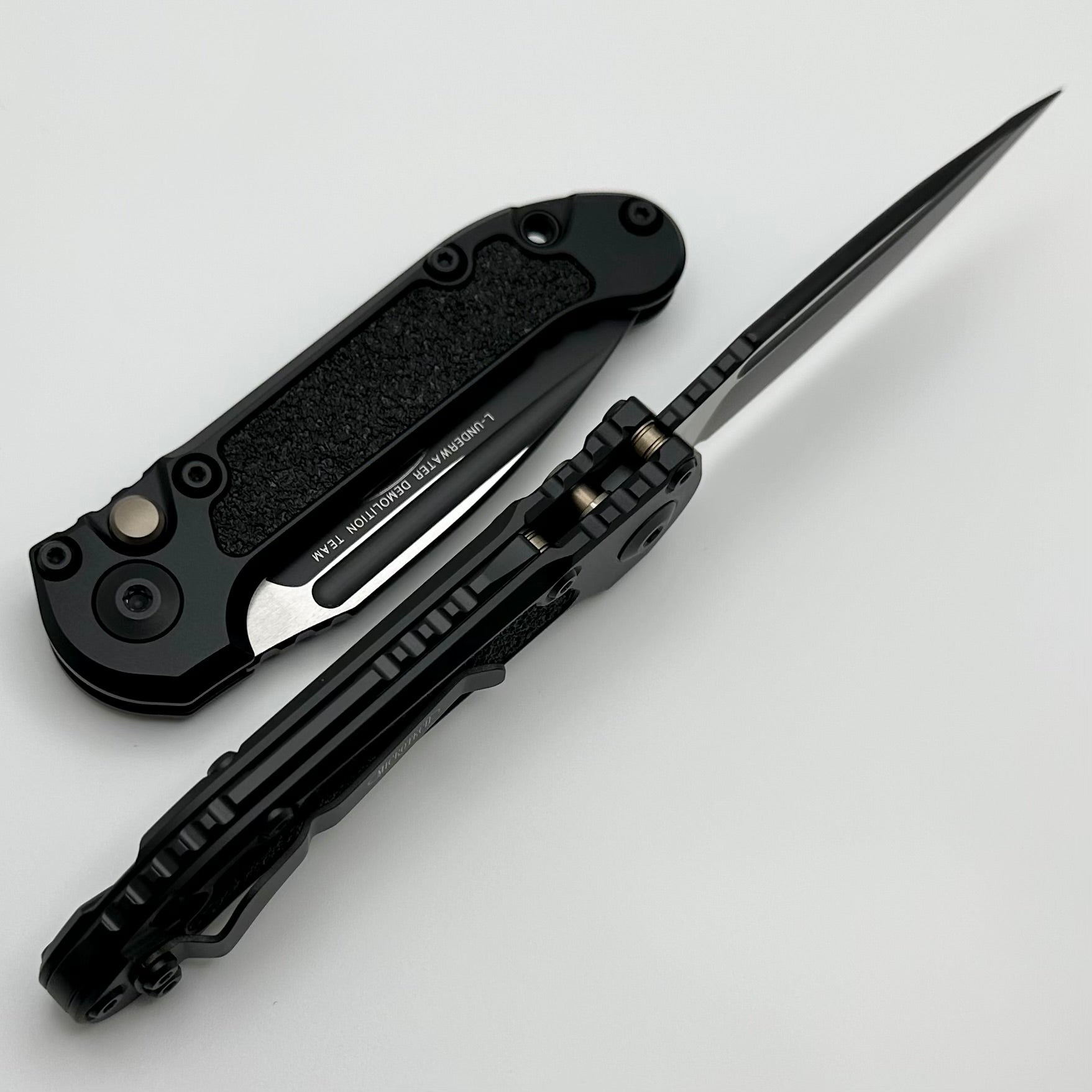 Microtech LUDT Gen III Premium Tactical Knife - Black Aluminum Handle