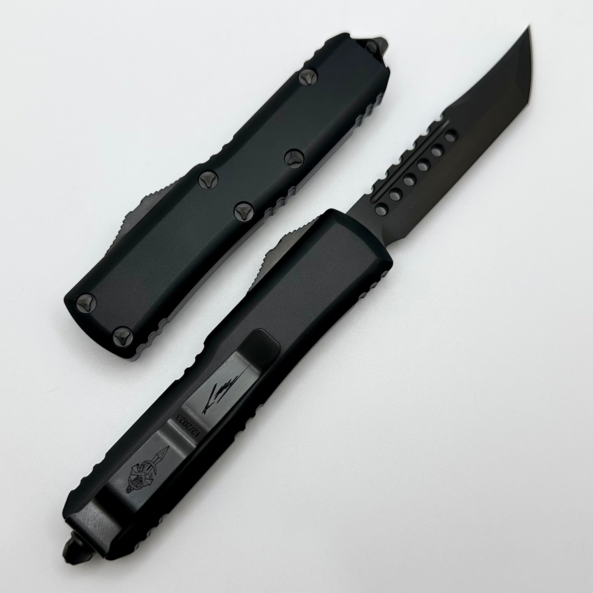 Microtech UTX-85 Hellhound DLC Shadow Signature Series 719-1DLCTSH | Premium EDC Knife