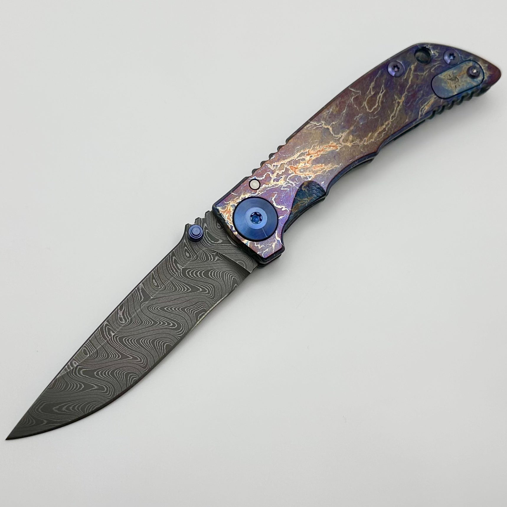 Spartan Blades Harsey Folder Storm Watch 3.25 | Premium Damascus SF10CUSTOMDAMASCUS