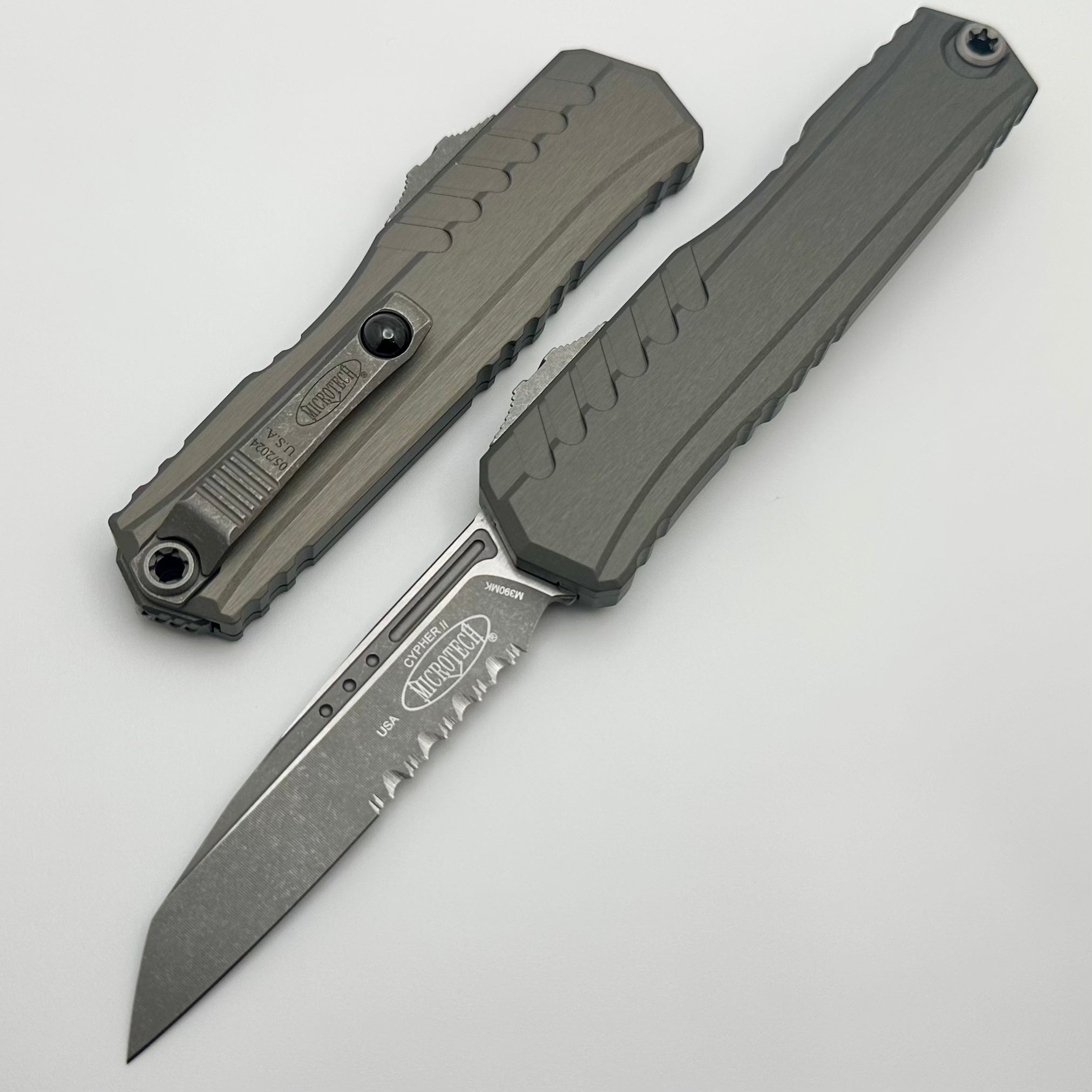 Premium Microtech Cypher II S/E Tactical Knife - Apocalyptic Finish