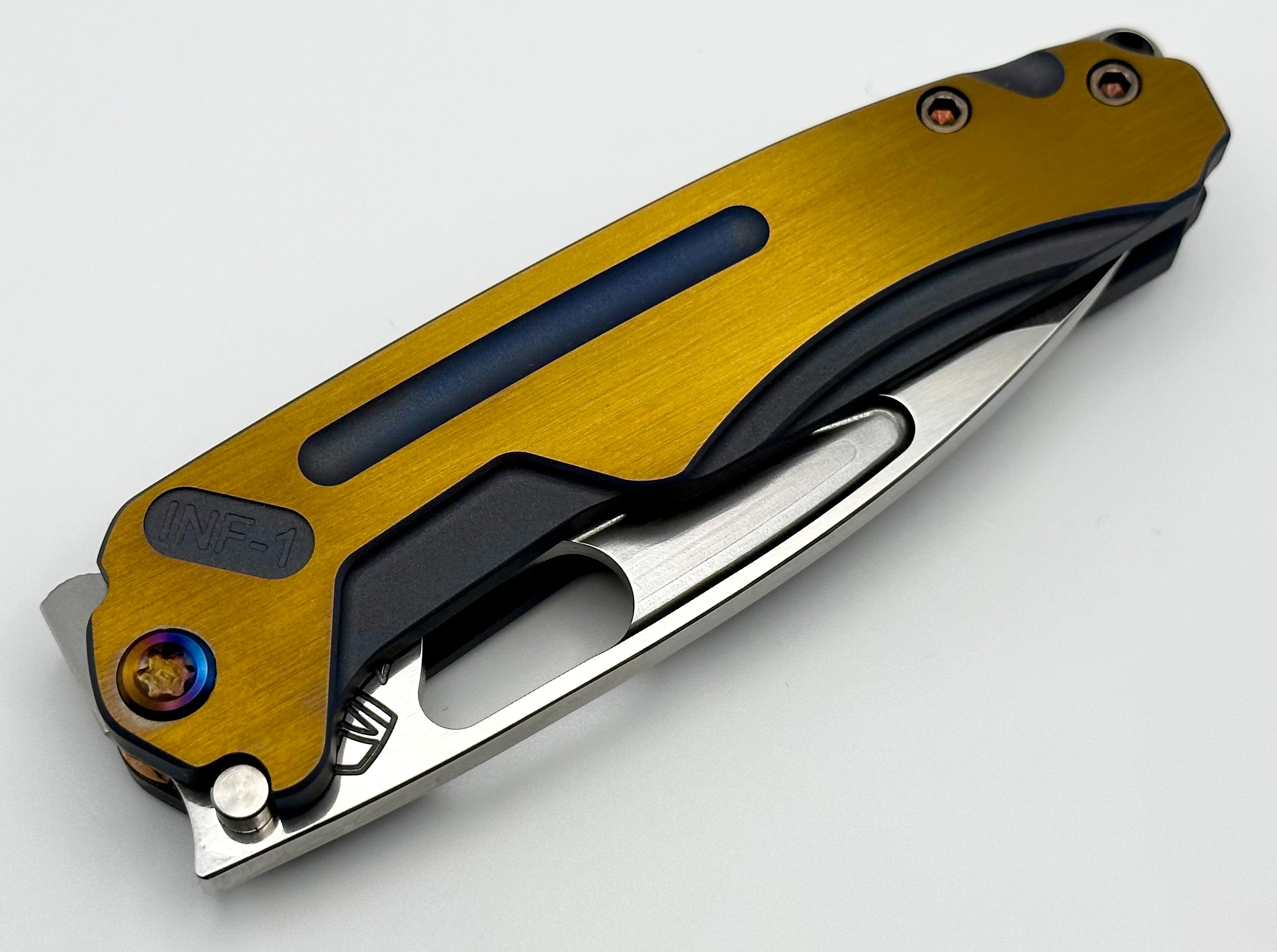 Medford Knife Infraction: Premium EDC with Tumbled S35 Blade & Bronze Handles