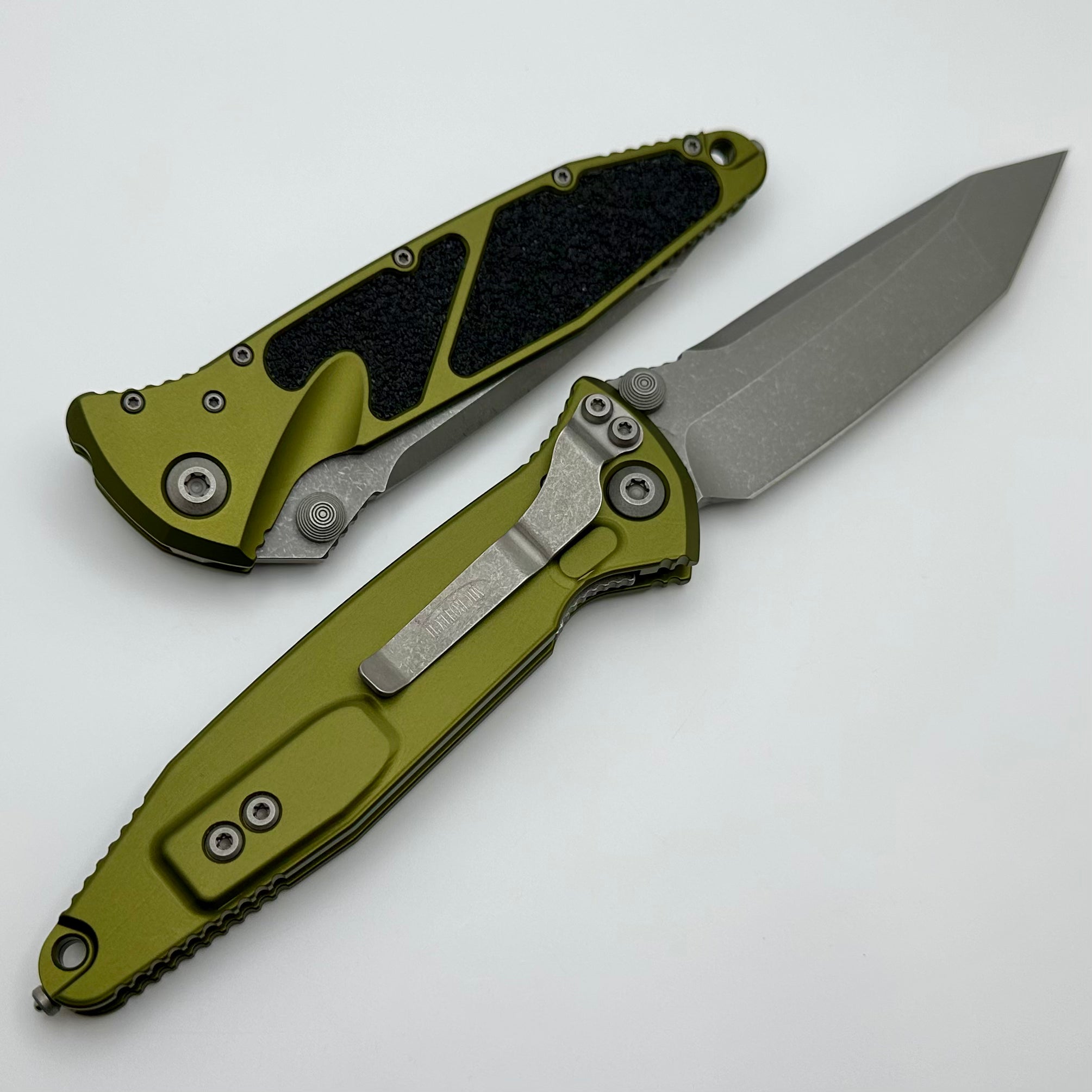 Microtech Socom Elite Tanto Manual/Auto OD Green Apocalyptic Tactical Knife