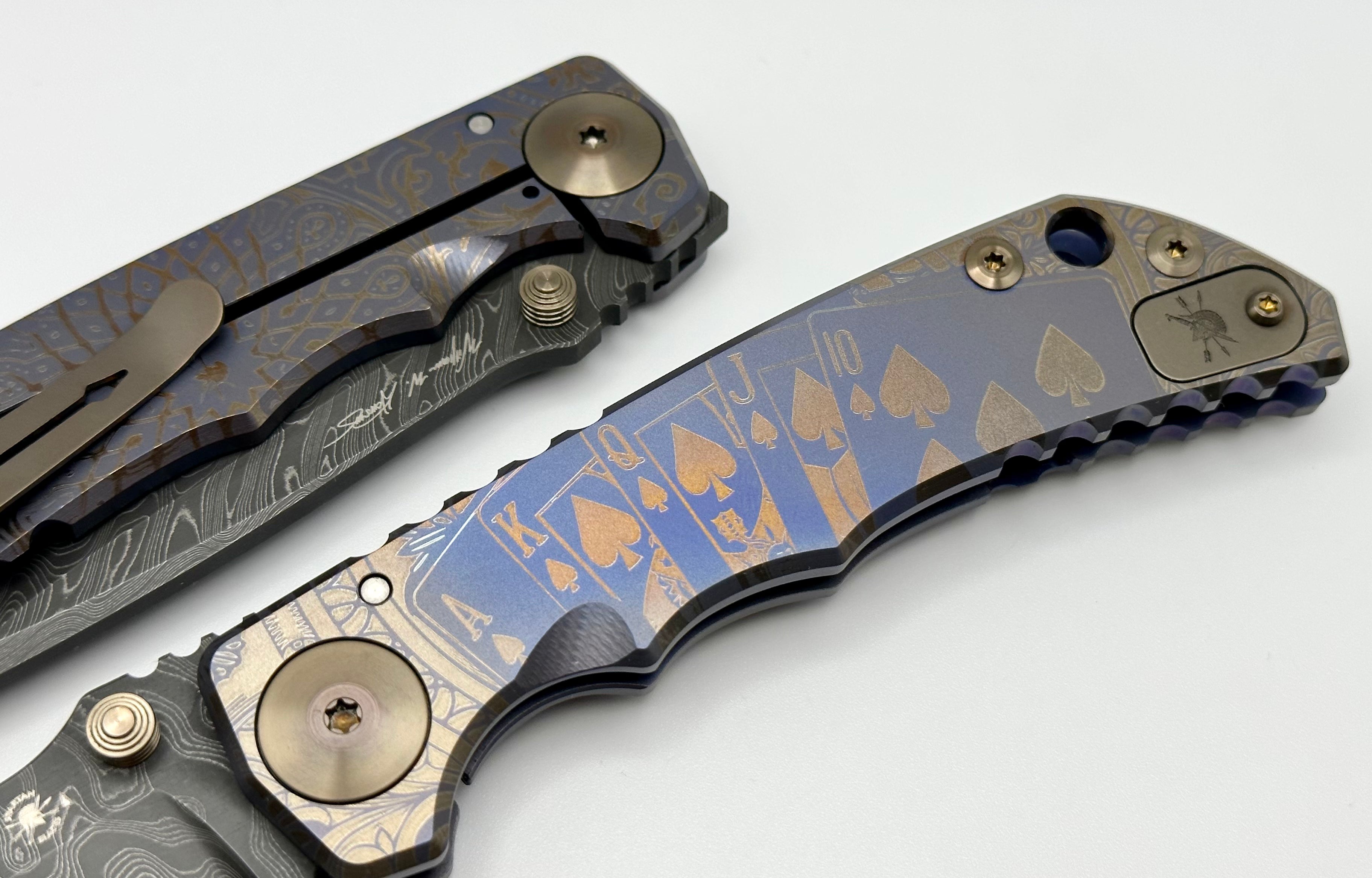 Premium Spartan Blades Harsey Folder 2022 Special Edition - Royal Flush Damascus