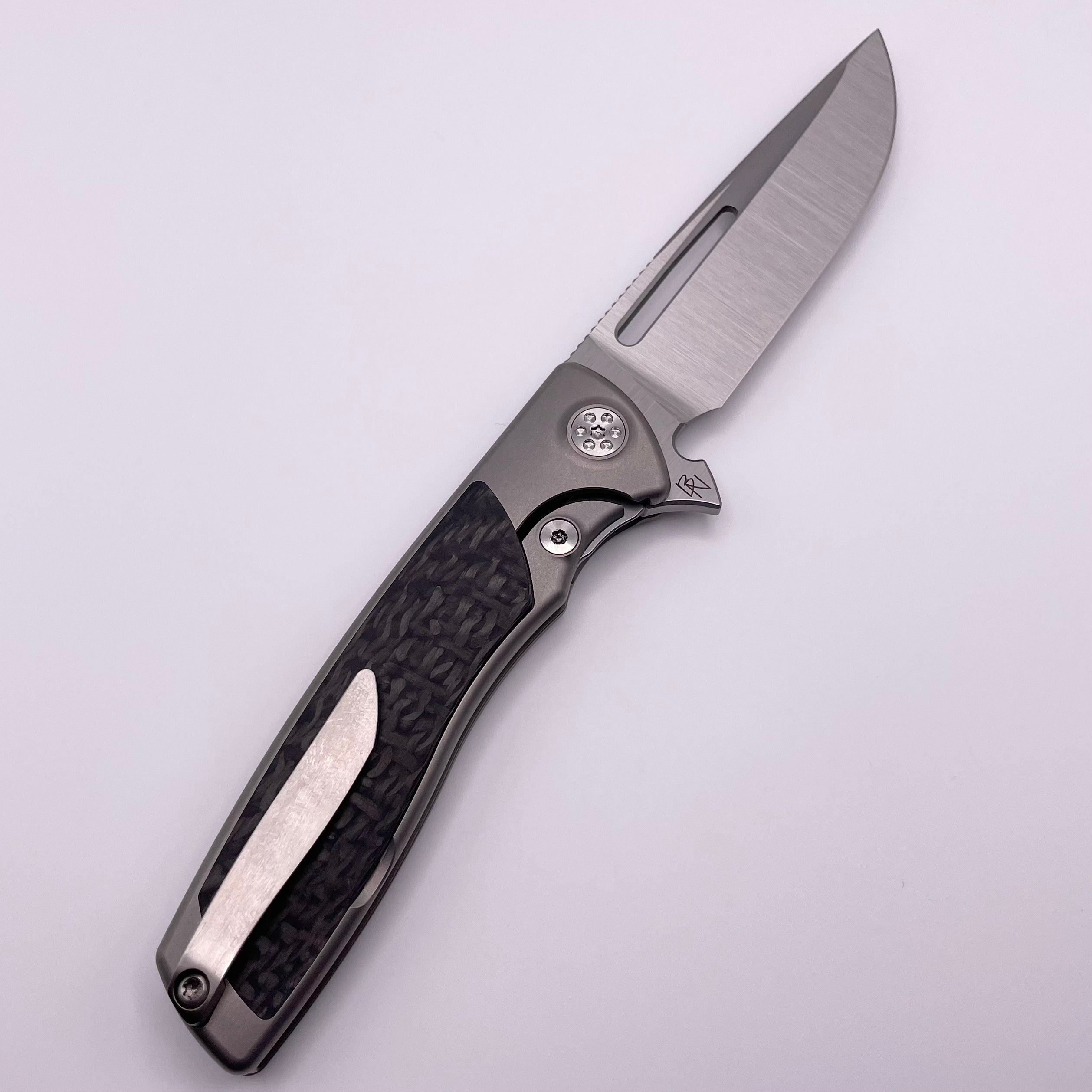 Premium SharpByDesign Mini Evo: Carbon Fiber & M390 Blade - Pre-Owned Excellence