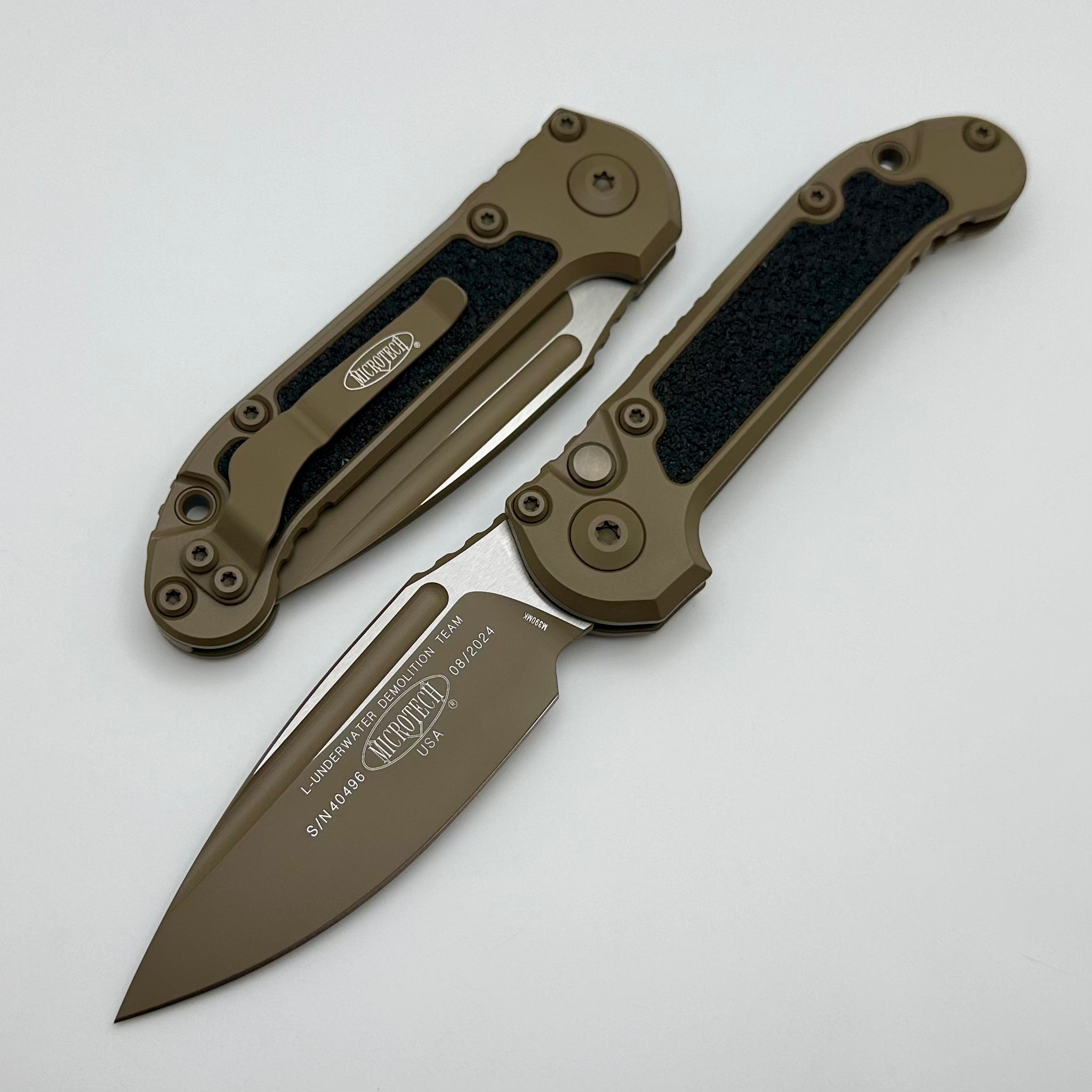 Microtech LUDT Gen III Tactical Knife - Dark Earth Cerakote & Apocalyptic Blade