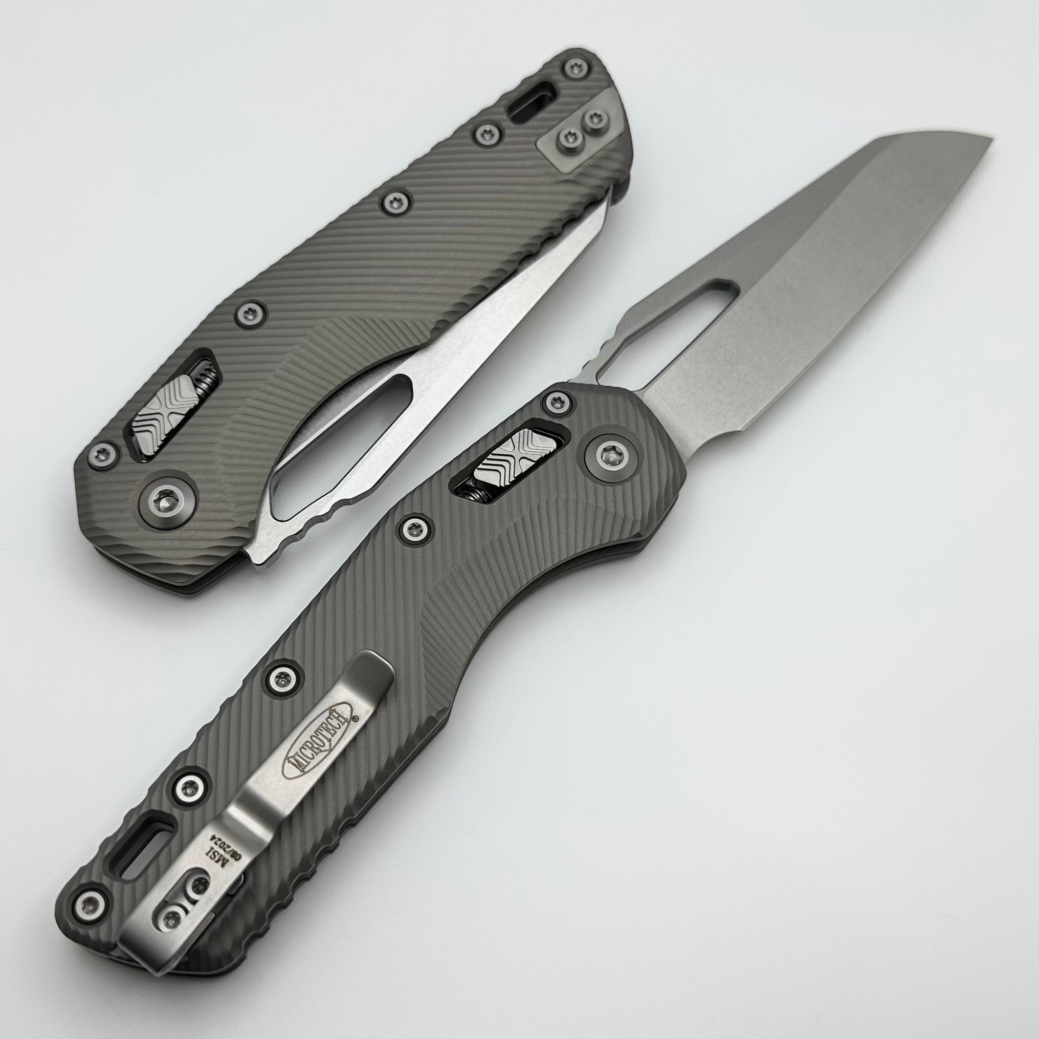 Microtech MSI RAM LOK Premium Folding Knife - M390MK Steel, Fluted Handle