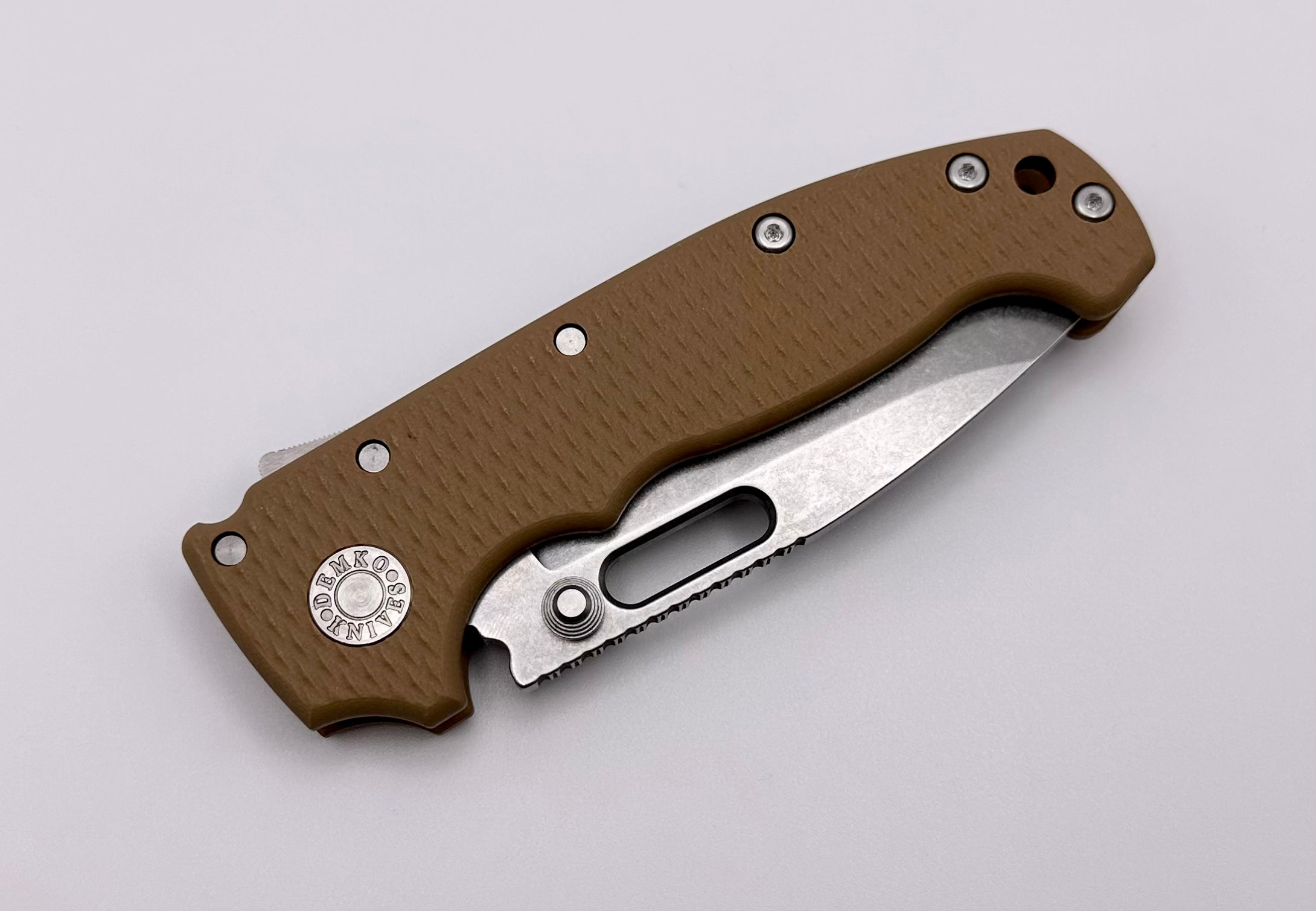 Premium Demko Knives MG AD20 Exclusive Drop Point 3V - Brown G-10 (Limited Edition)