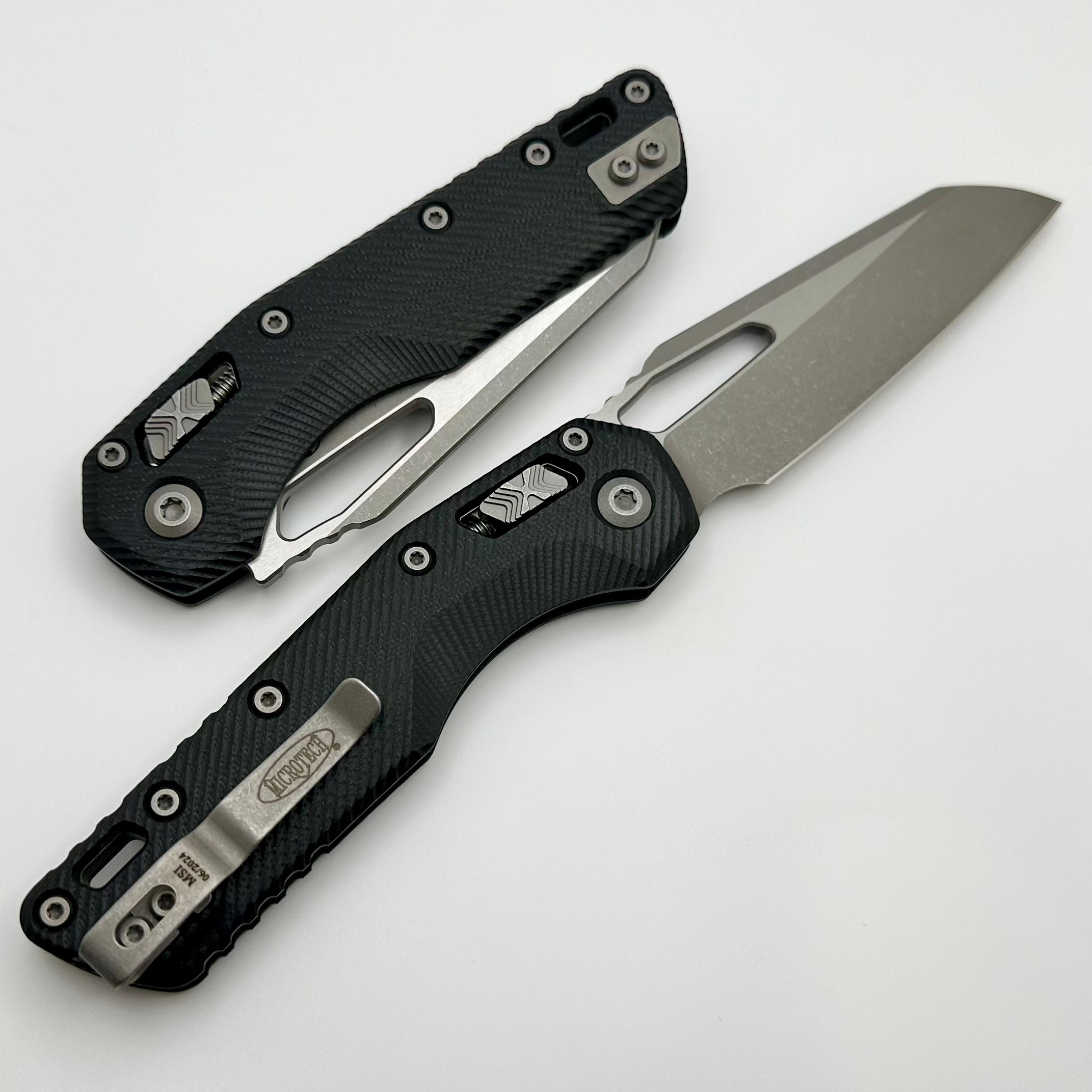 Microtech MSI RAM LOK Fluted Black G-10 Knife - Premium M390MK Apocalyptic Blade