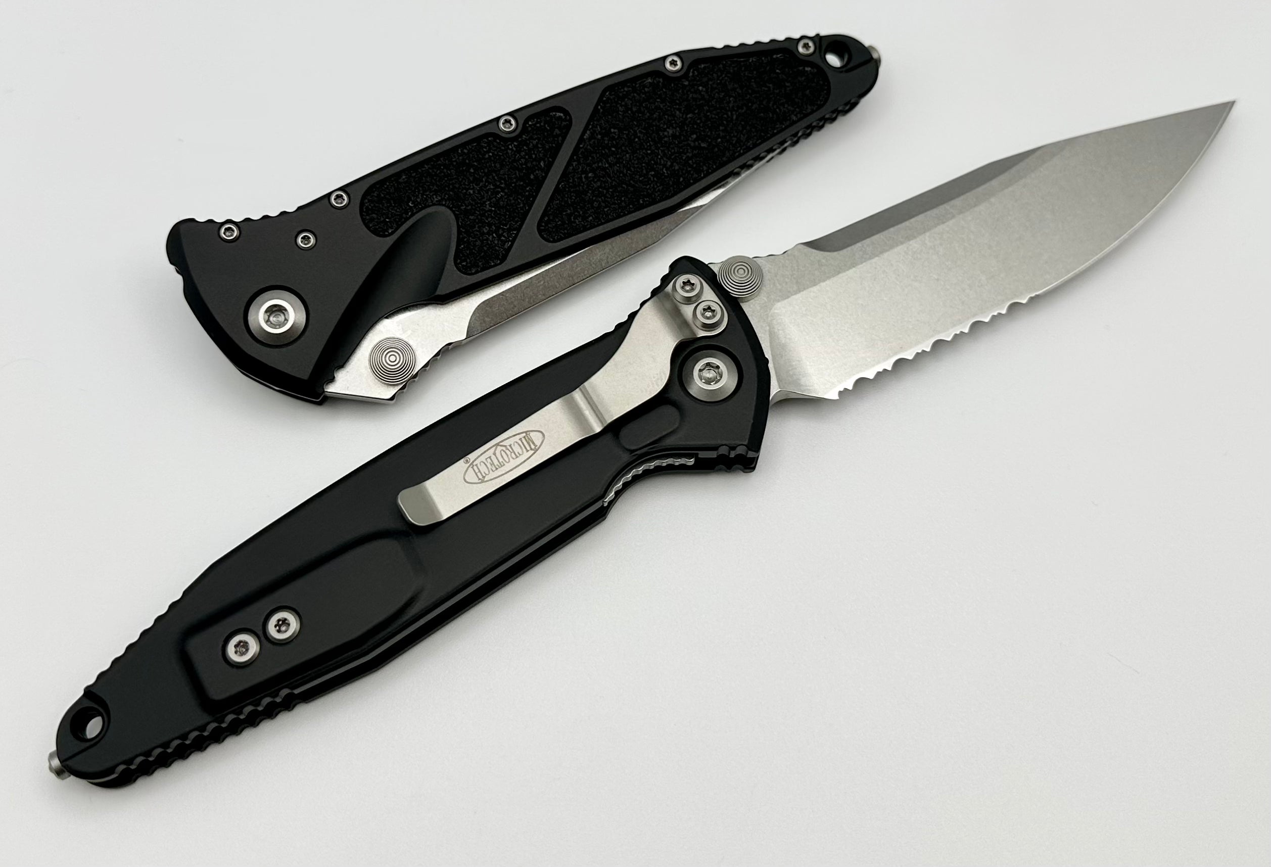 Microtech Socom Elite Tactical Folding Knife - Premium Stonewash Finish