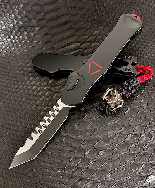 Heretic Hydra V3 Predator Tanto Knife - MagnaCut Blade & Silver/Copper Harding Bead