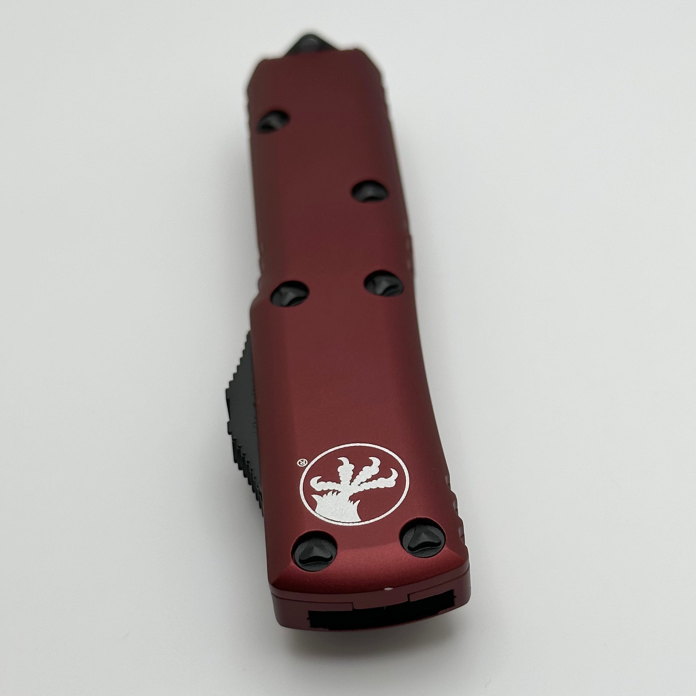 Microtech UTX-85 Premium Double Edge Tactical Knife - Black & Merlot