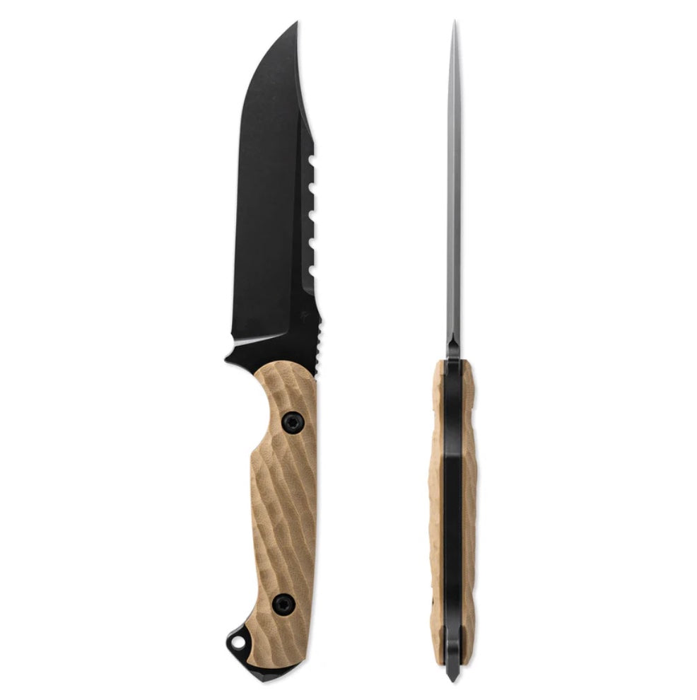 Toor Knives Crewman Omaha - Premium G-10 Handle Fixed Blade with Cruwear Steel