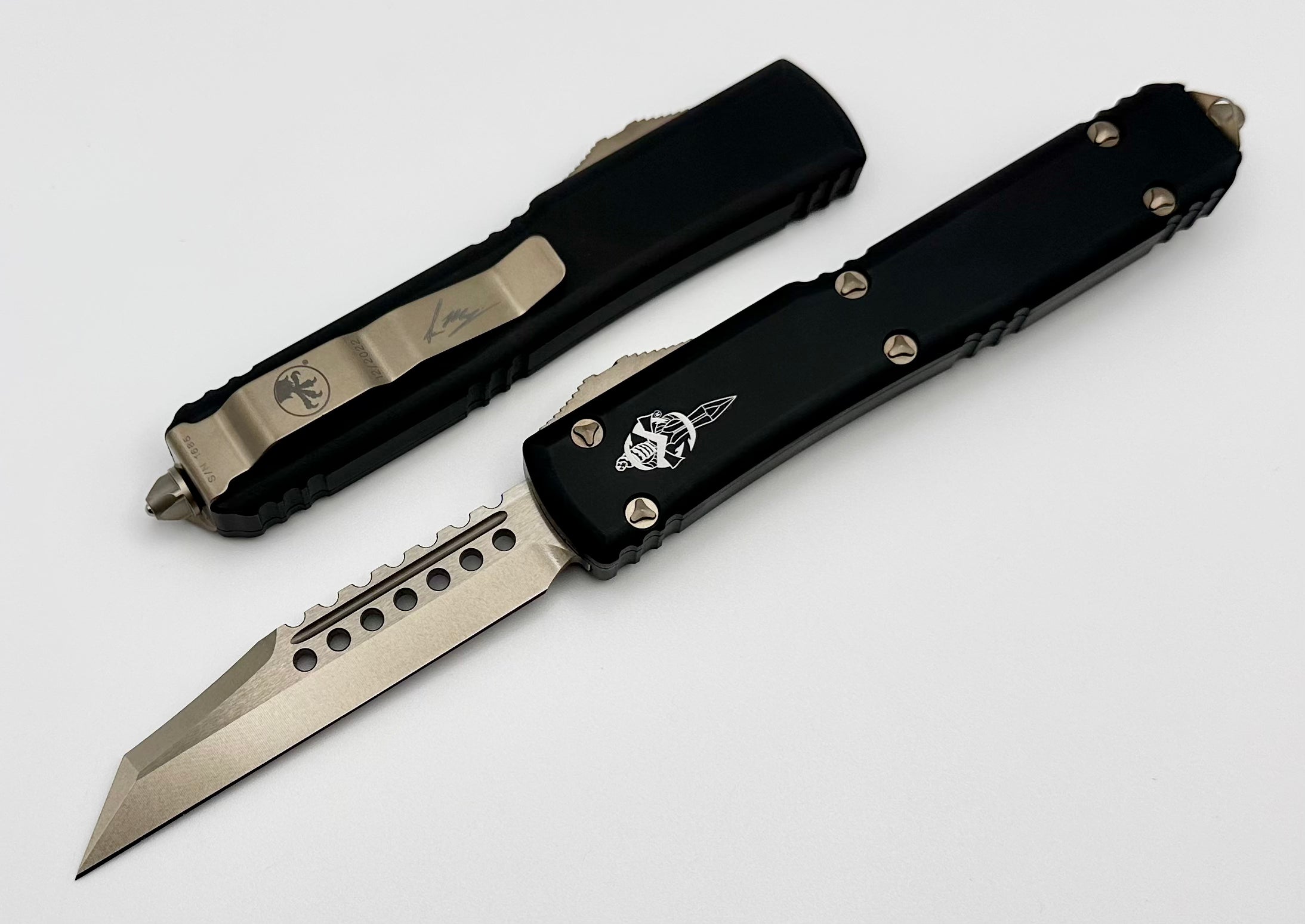 Microtech Ultratech Warhound Bronze & Black Premium Tactical Knife 119W-13S