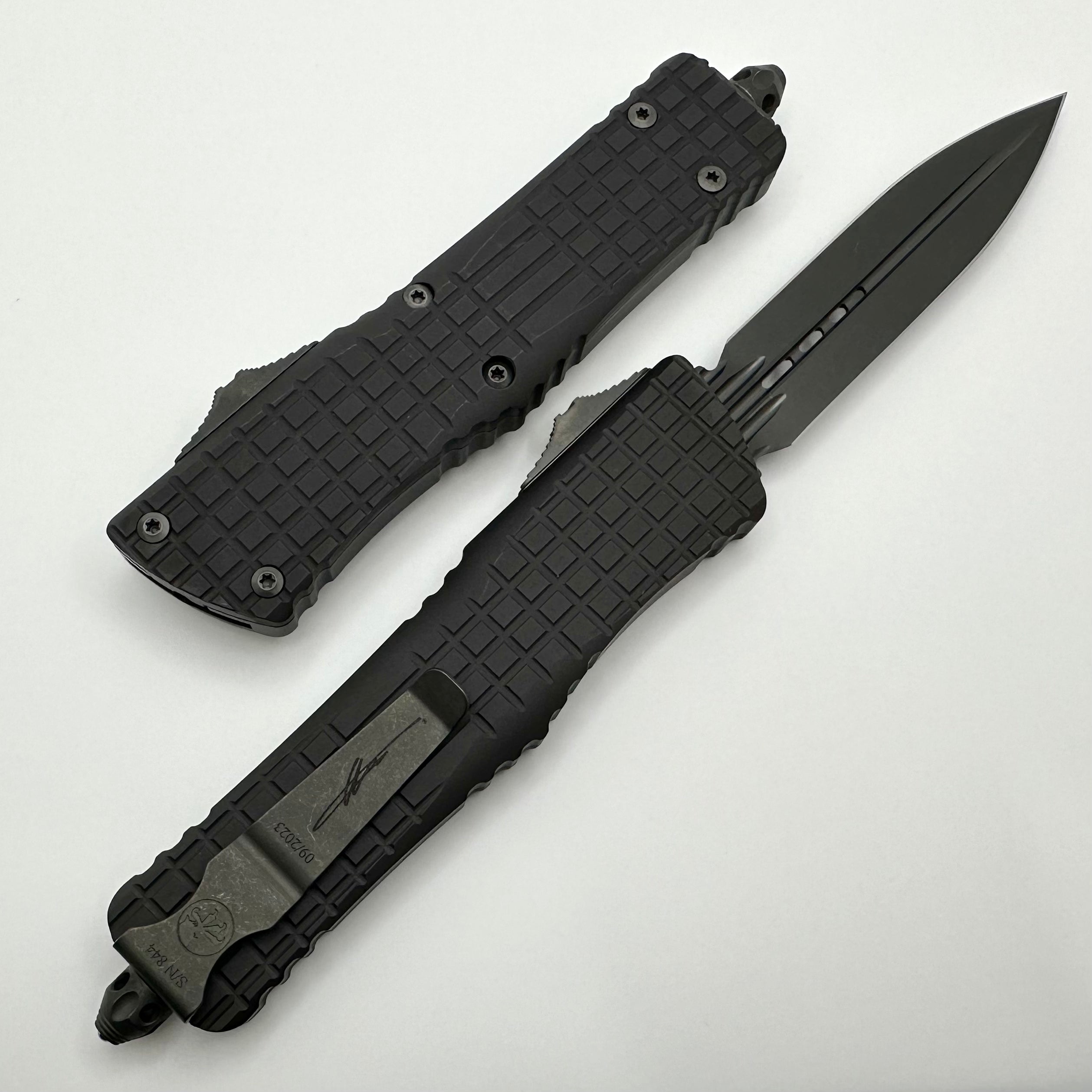 Microtech Combat Troodon Delta Frag Shadow DLC Tactical OTF Knife