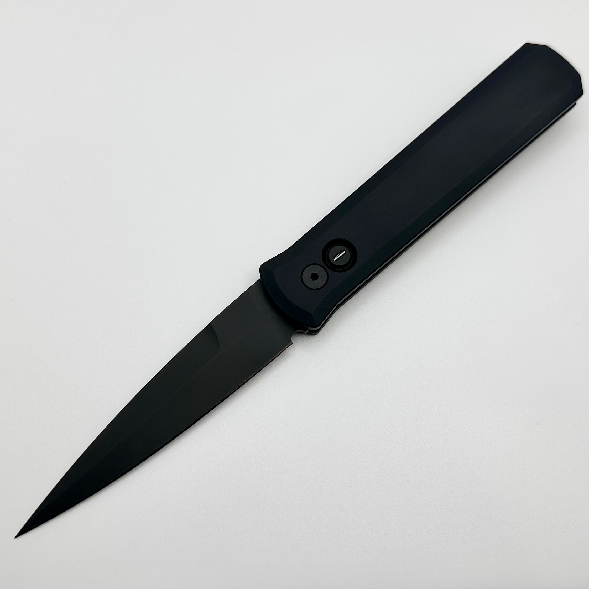 Pro-Tech Godfather Operator Premium Automatic Knife - Black Handle & 154-CM Blade (Pre-Owned)