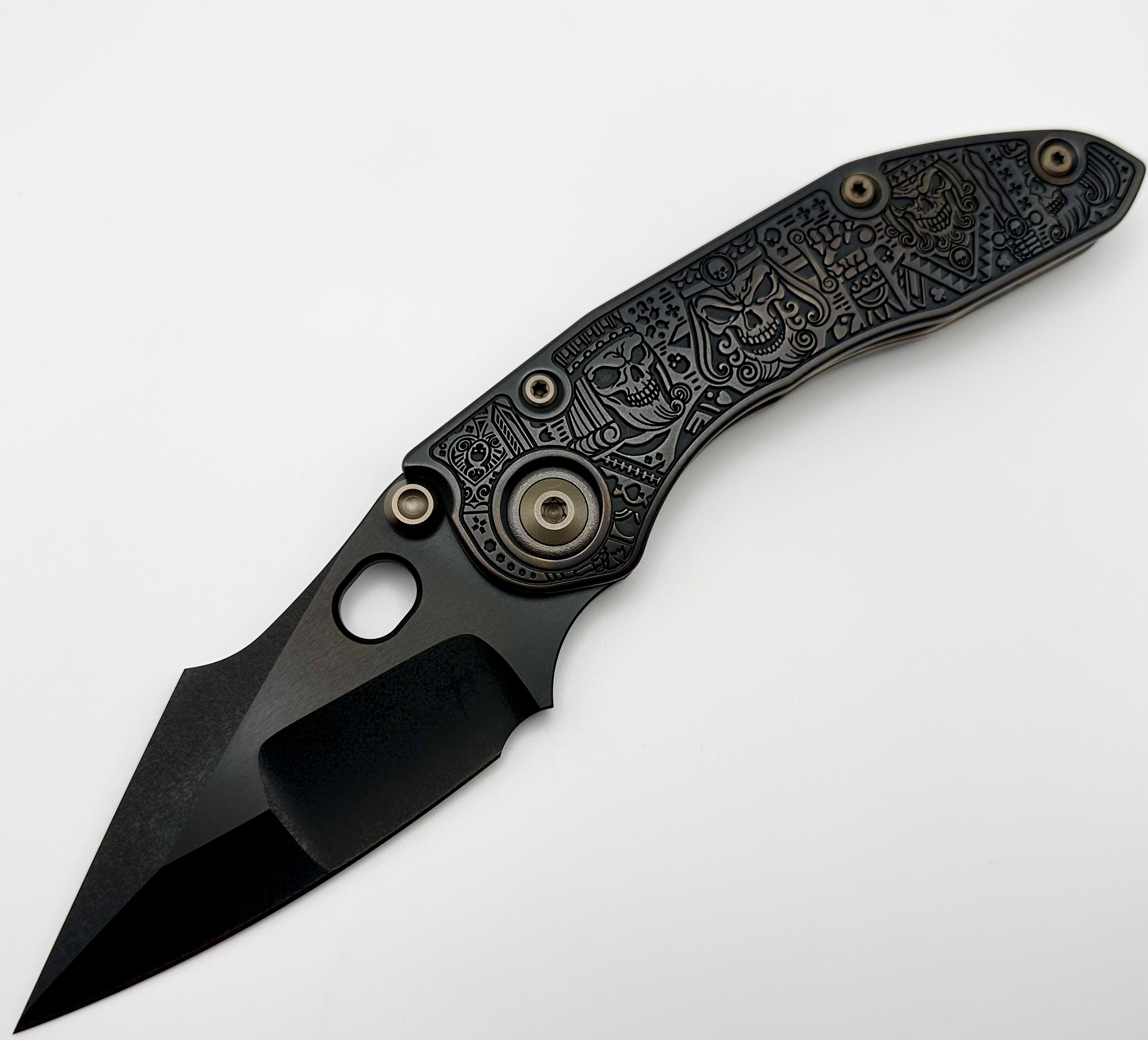 Premium Borka Blades Custom Kingsman Stitch with DLC Finish & Bronzed Hardware - Pre-Owned Excellence