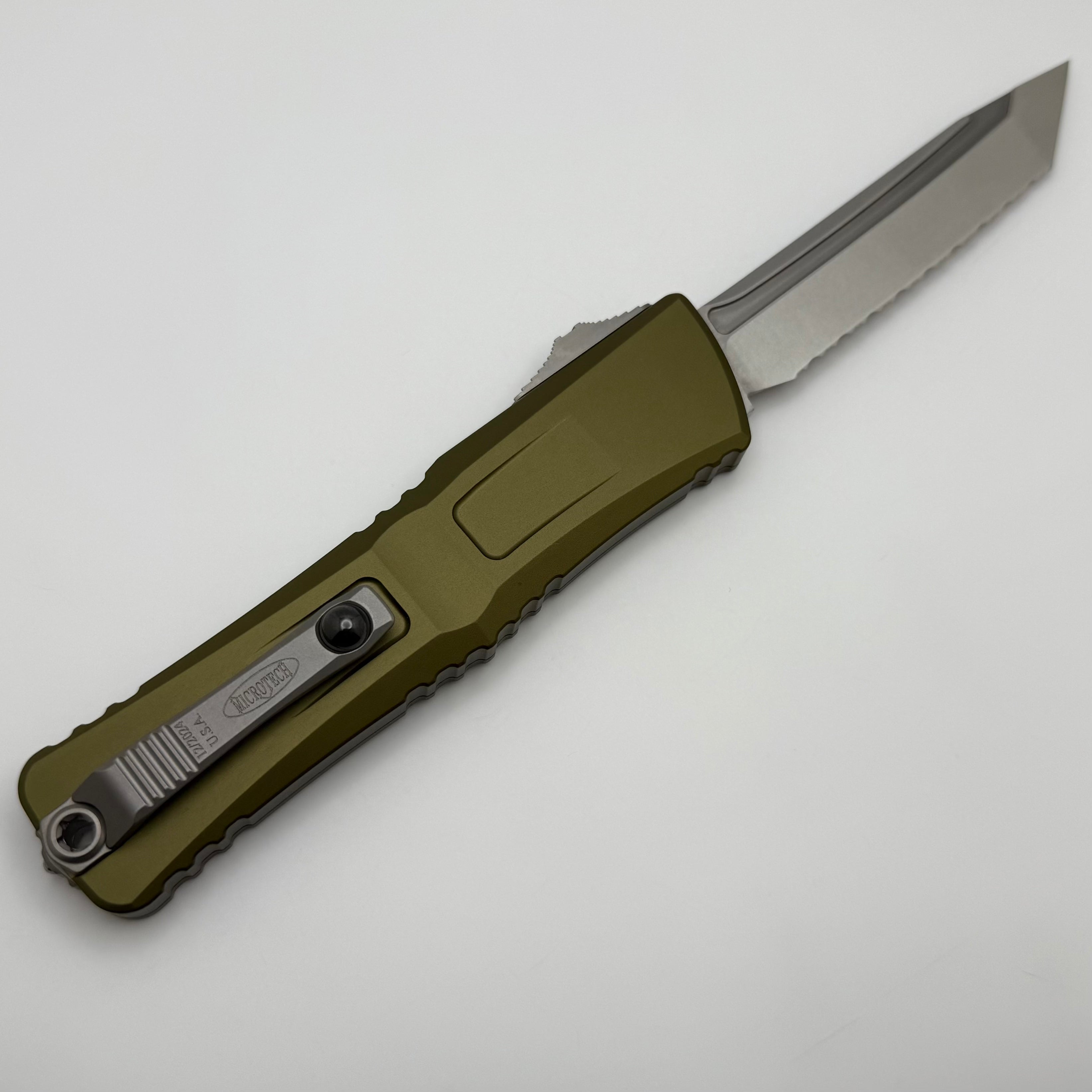 Microtech Premium Combat Troodon Gen III Tanto Knife - OD Green Handle