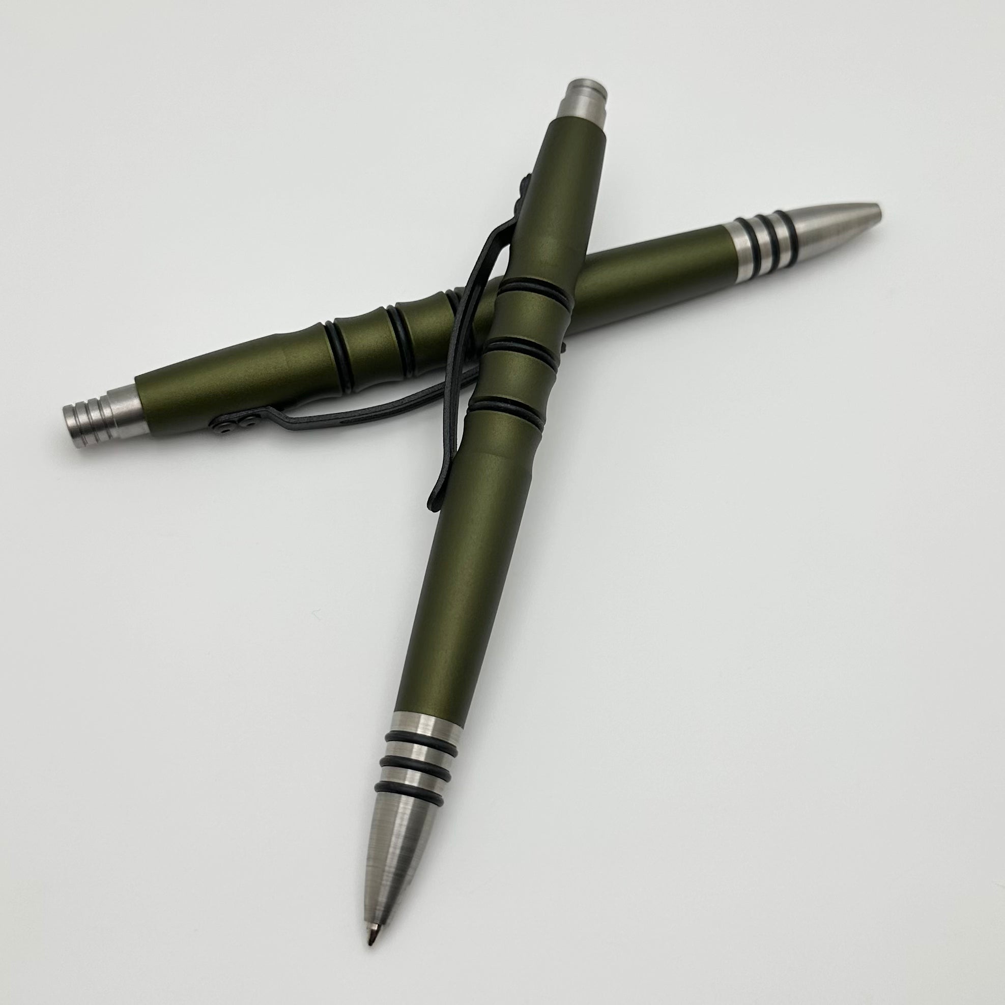 Ultimate Tuff Writer Precision Press Pen - OD Green Aluminum Barrel