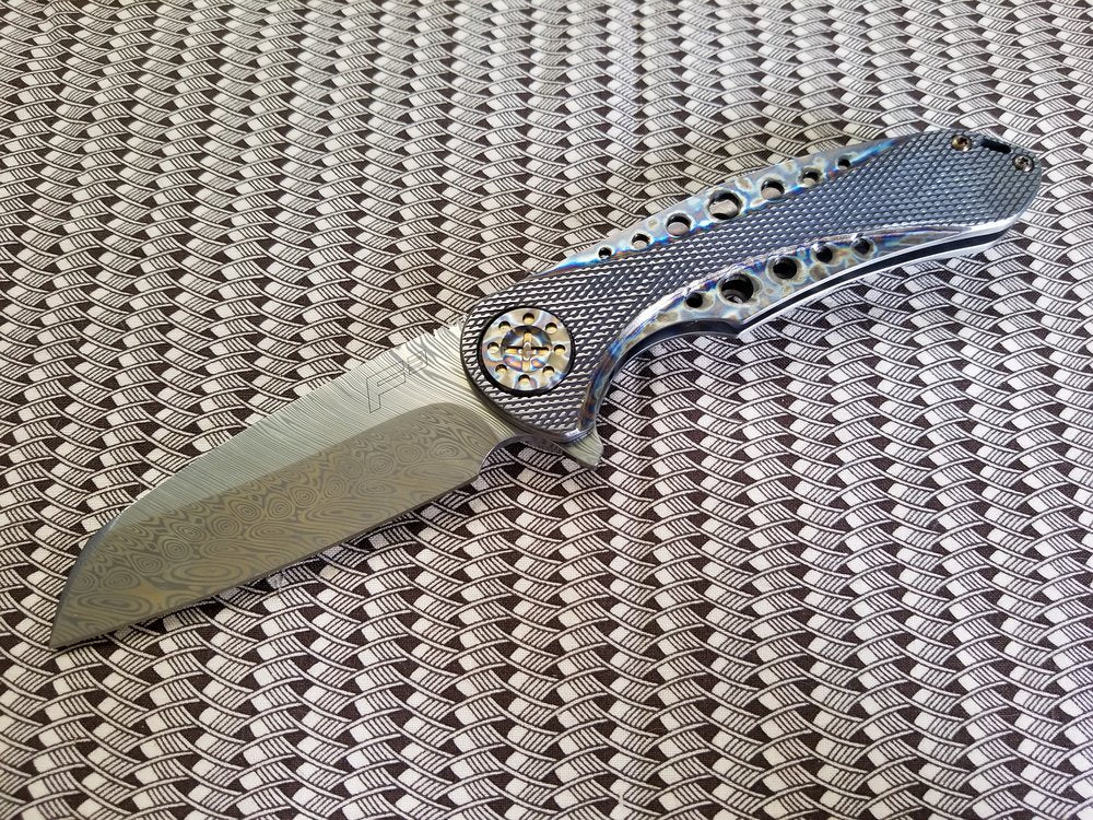 Premium Large F3 Tactical Mod Damasteel Knife