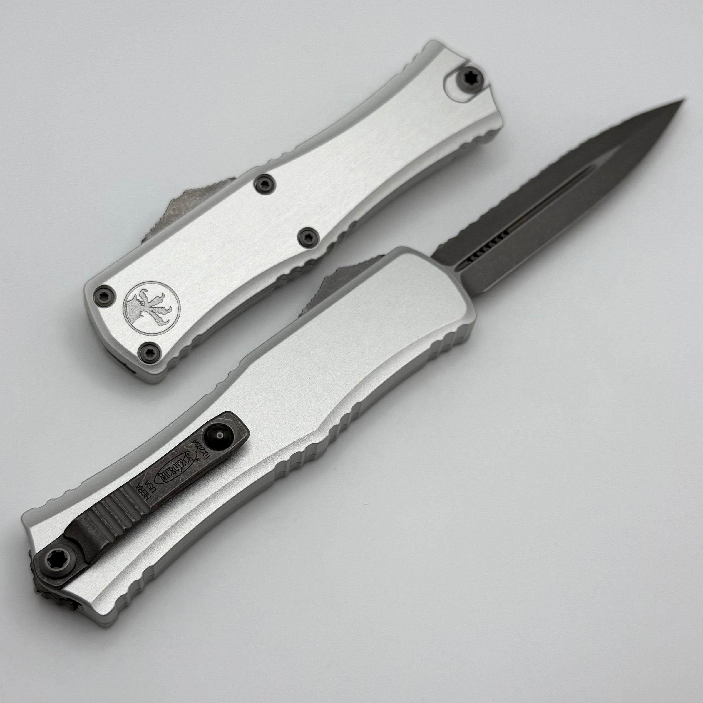 Microtech Mini Hera Apocalyptic D/E Knife - Premium M390MK Blade & Clear Handle