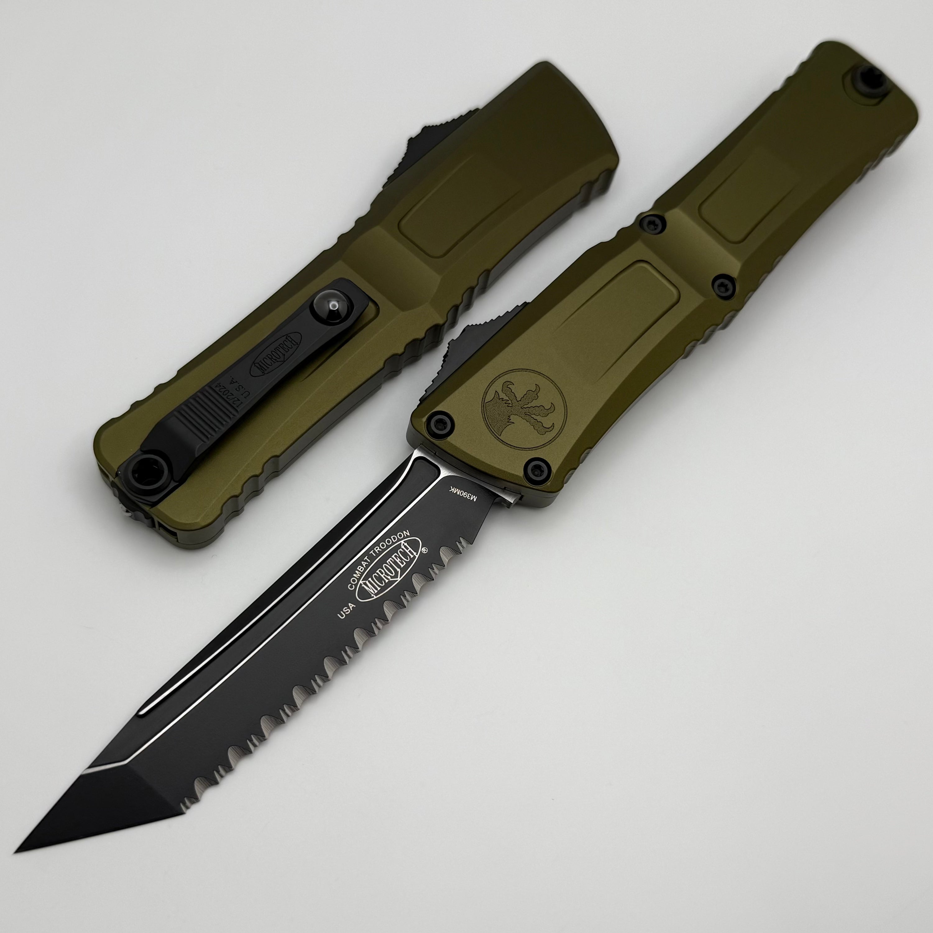 Microtech Premium Combat Troodon Gen III - Ultimate Tactical Knife with OD Green Handle