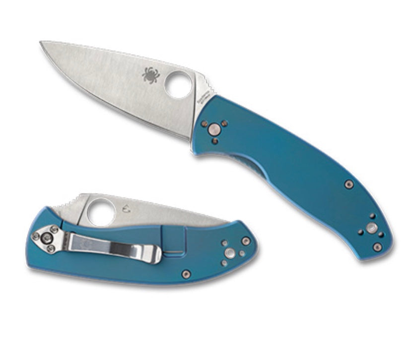 Spyderco Tenacious Blue Titanium Folding Knife - Ultimate EDC Upgrade