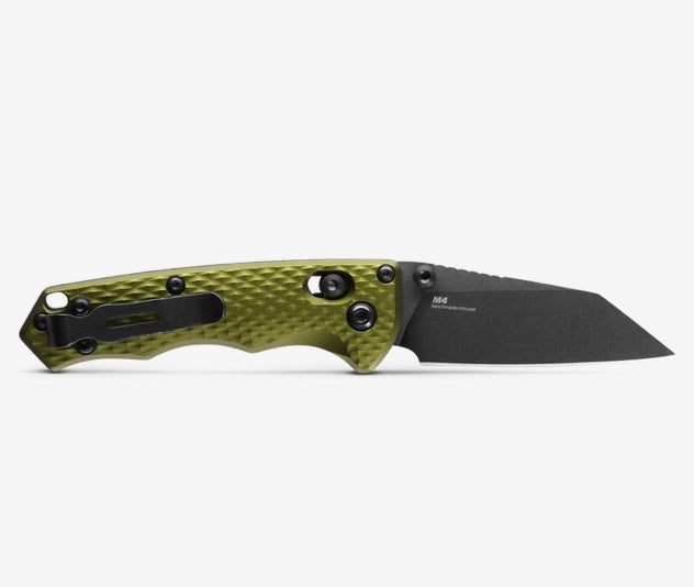 Premium Benchmade Full Immunity Knife - Woodland Green Aluminum & CPM-M4 Blade