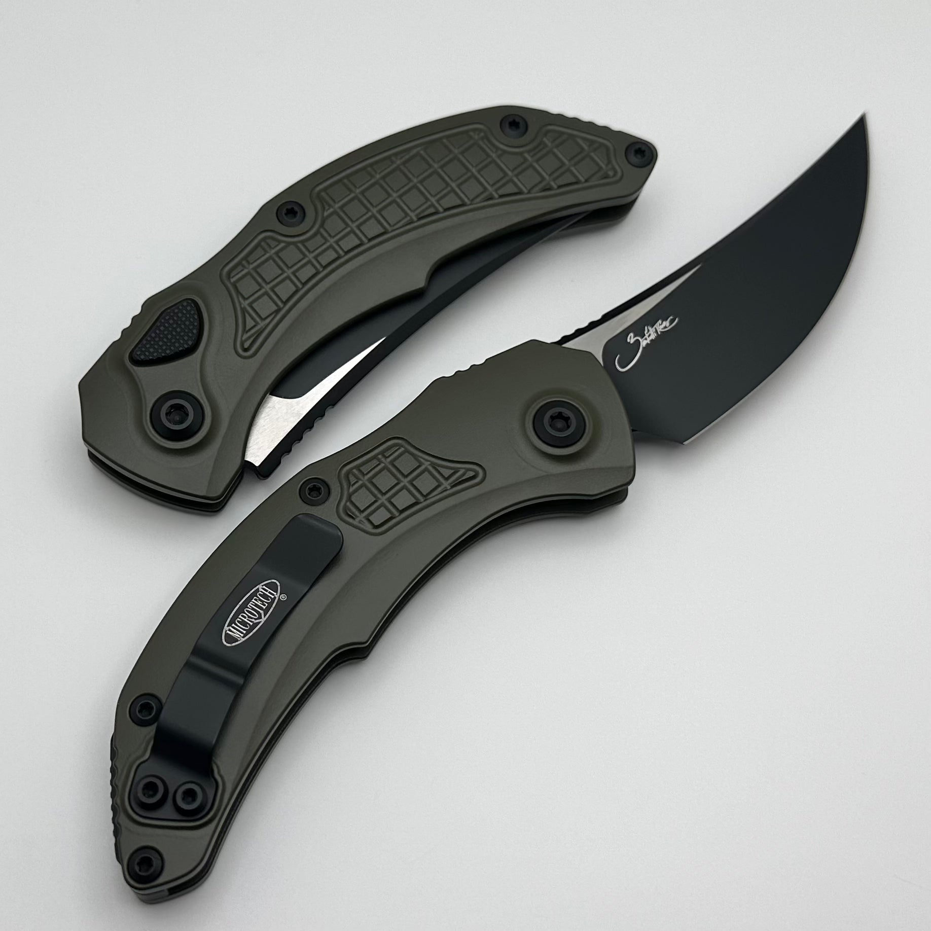 Microtech Brachial OD Green Automatic Knife - Premium Hunting & Utility Tool