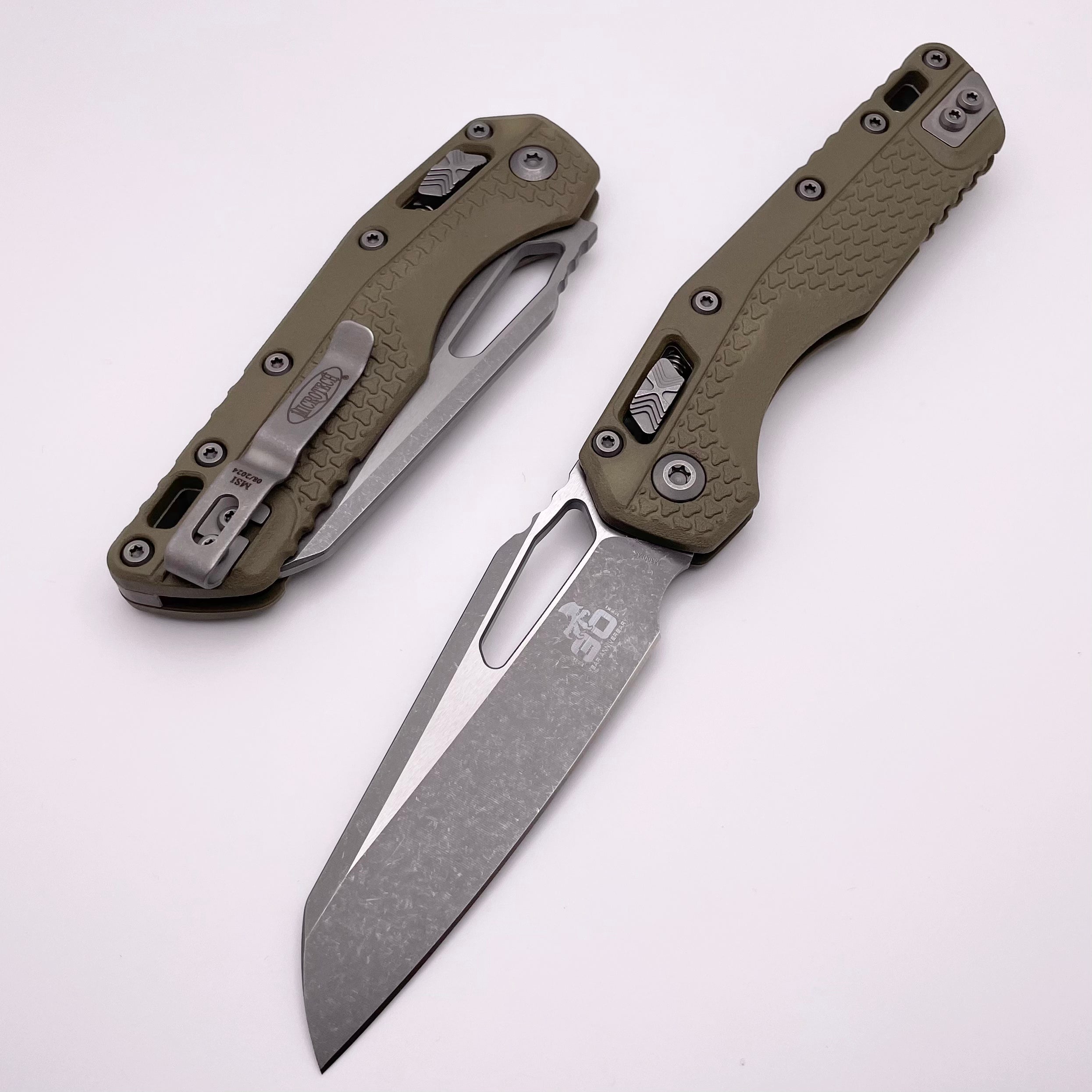 Microtech MSI RAM LOK 30th Anniversary Edition: Premium OD Green Polymer Handle & M390MK Apocalyptic Blade