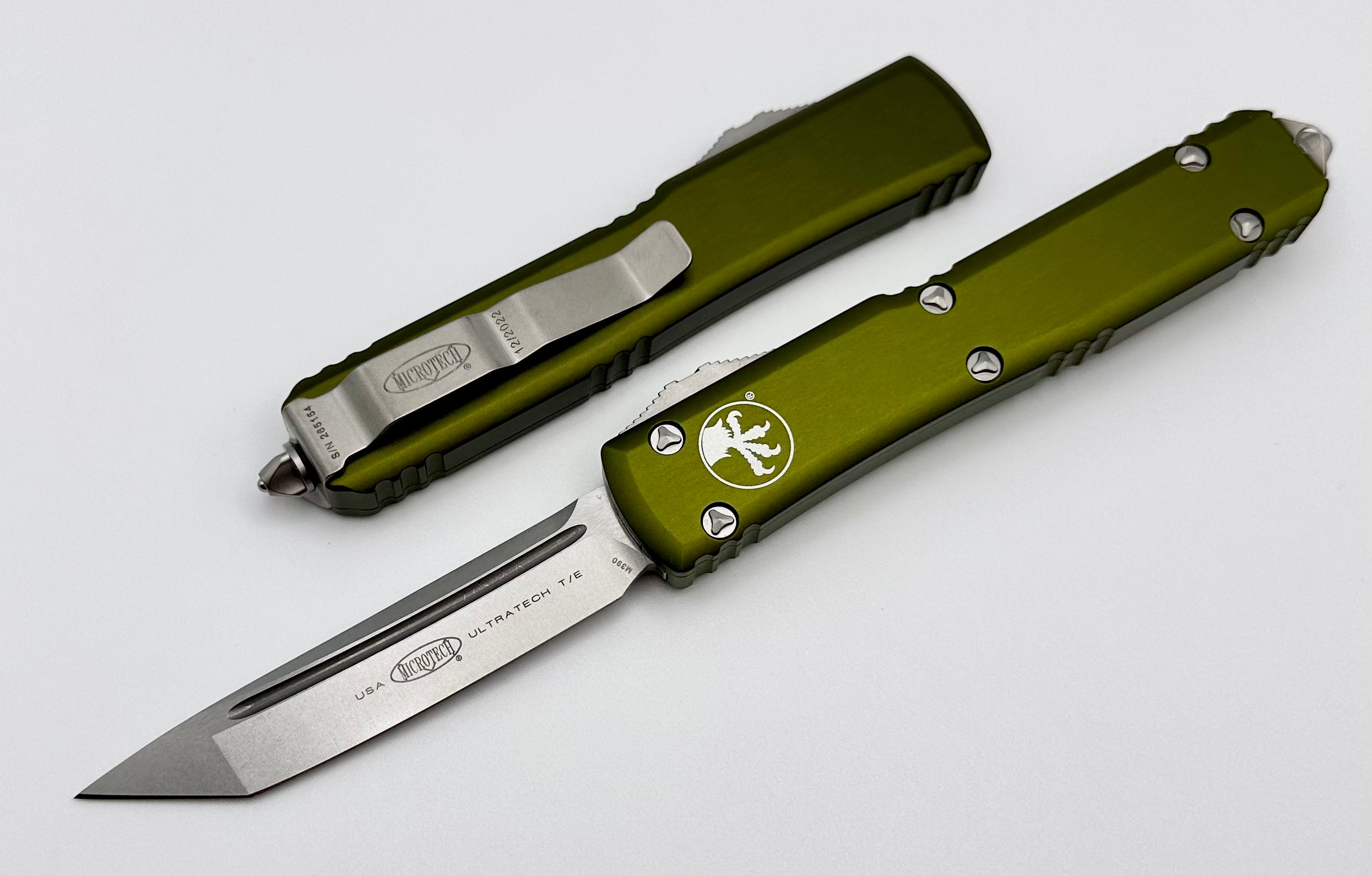 Premium Microtech Ultratech OD Green Tanto Stonewash Knife