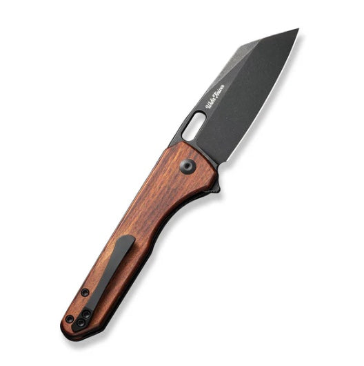 Premium Civivi Nugz Folding Knife with Guibourtia Wood Handles & Stonewash Finish