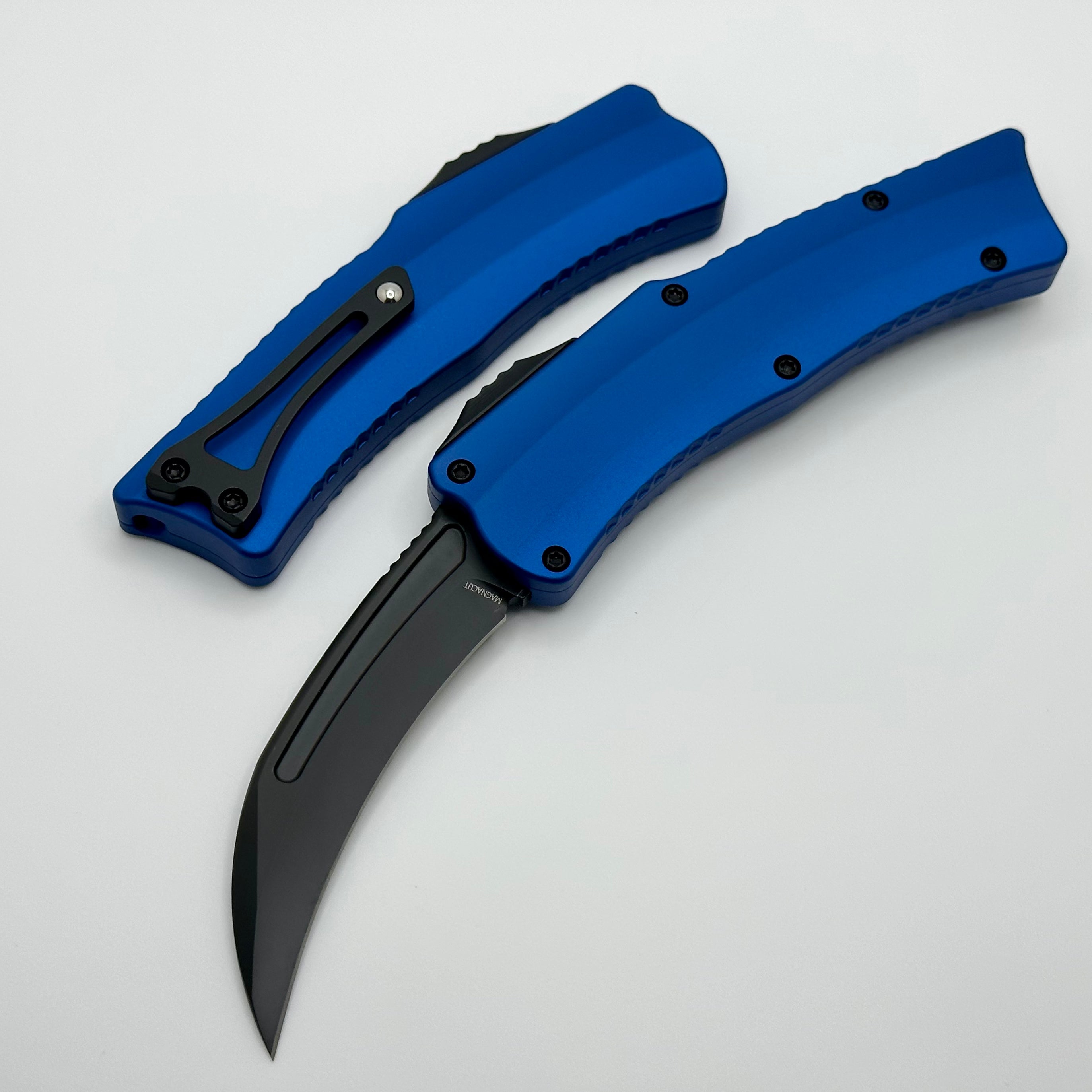 Heretic ROC DLC Premium Tactical Knife with Blue Handle